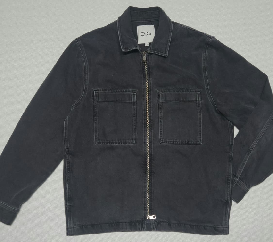 (COS) 코스 블랙 데님 오버핏 집업 자켓(100) 상품이미지1