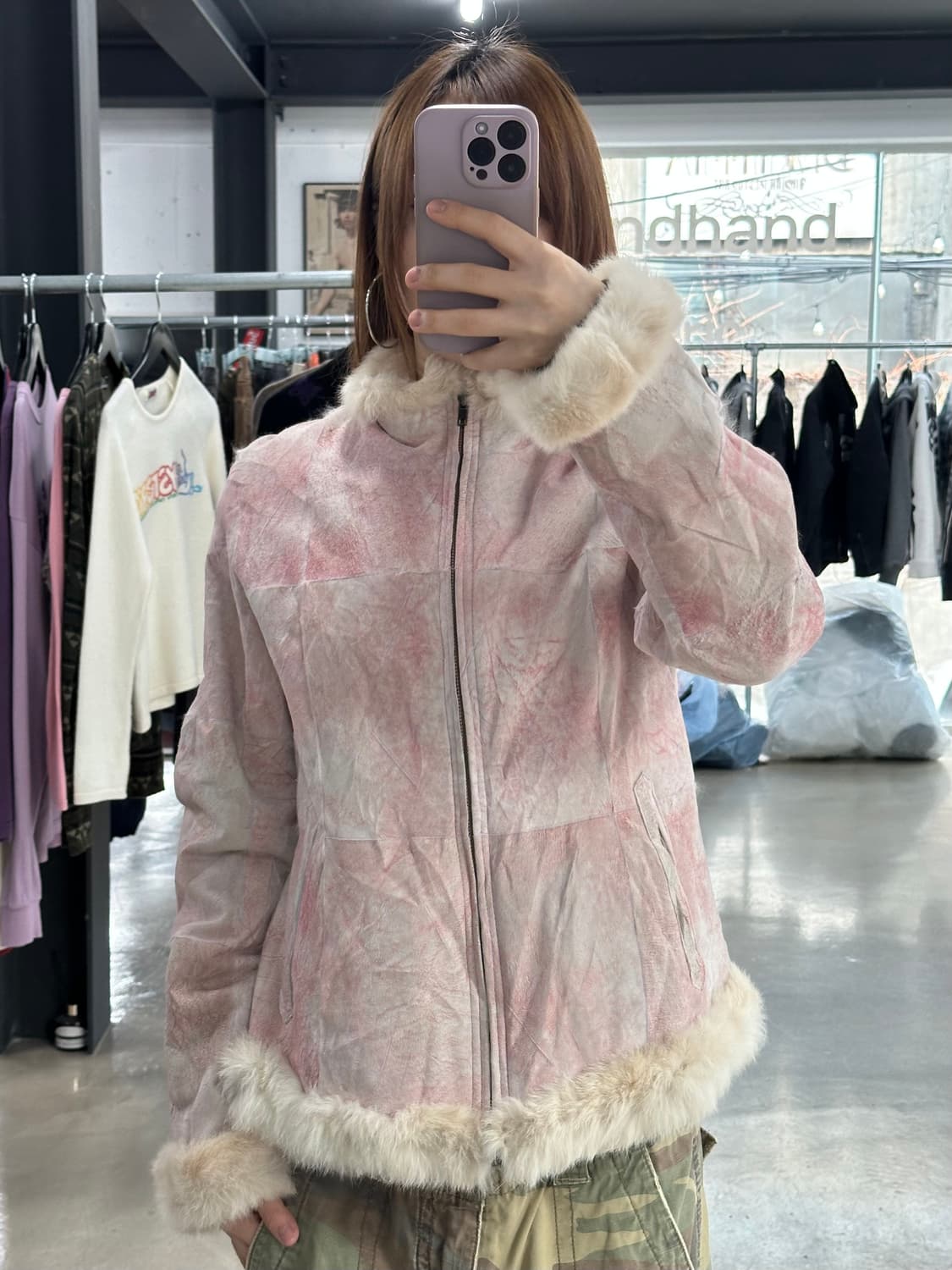 재팬빈티지 양가죽 래빗퍼 페어리무스탕 퍼자켓 상품이미지1