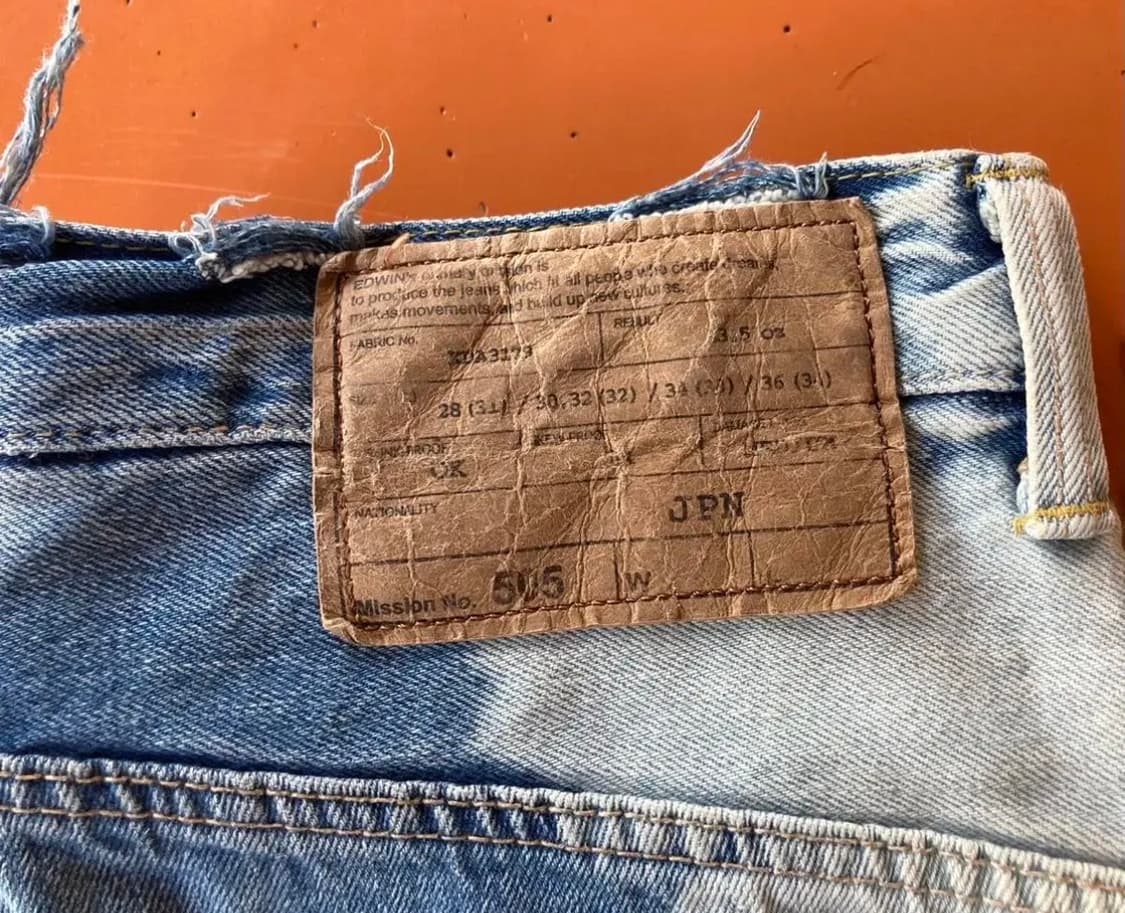 EDWIN 에드윈 505 빈티지 데님 숏 (made in japan) 상품이미지5