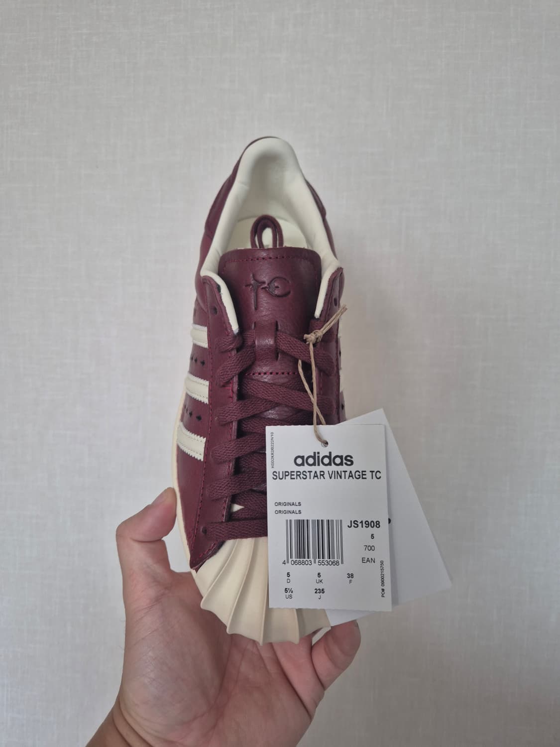 [새상품/235] 아디다스 x 떠그클럽 슈퍼스타 빈티지 상품이미지2