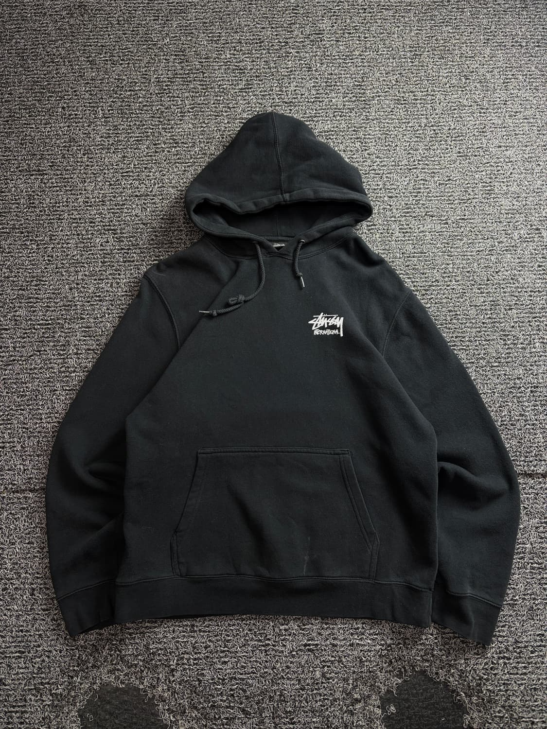 스투시 인터네셔널 빅로고 후디 블랙 3729 상품이미지2