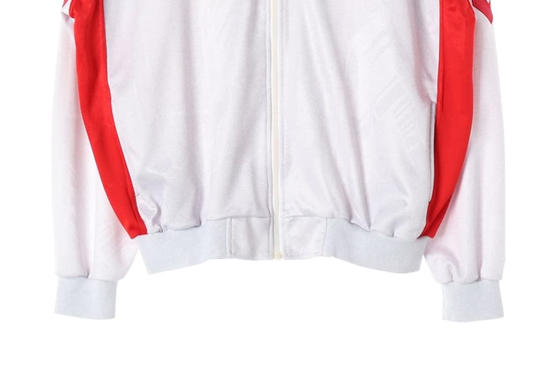 험멜 빈티지 화이트 레드 배색 트랙탑 져지 3XL 상품이미지4
