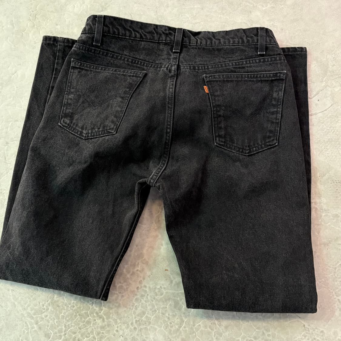 [36/32] 90s USA🇺🇸 리바이스 505 오렌지 탭 블랙 흑청 상품이미지6