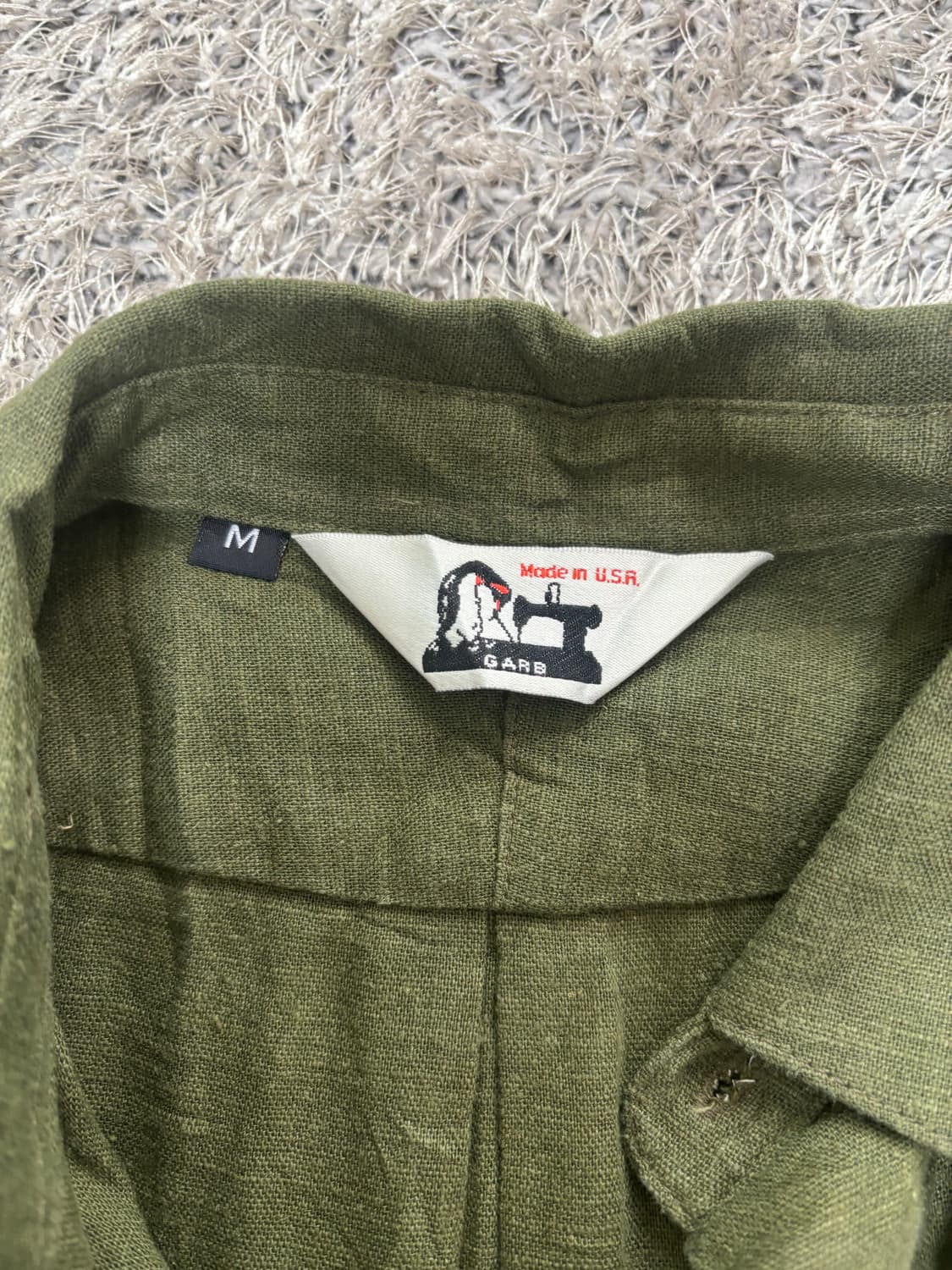 미국제 GARB 리넨100프로셔츠 사이즈 100-105 상품이미지3