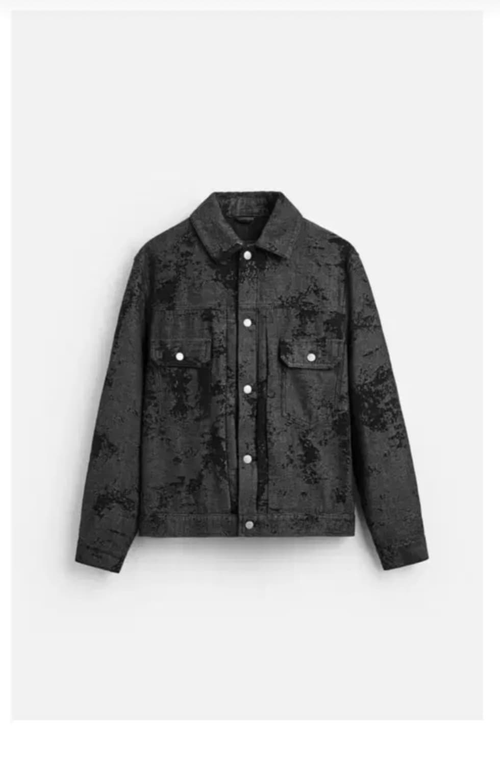 자라 텍스처 데님 자켓 디스트로이드 m 상품이미지1