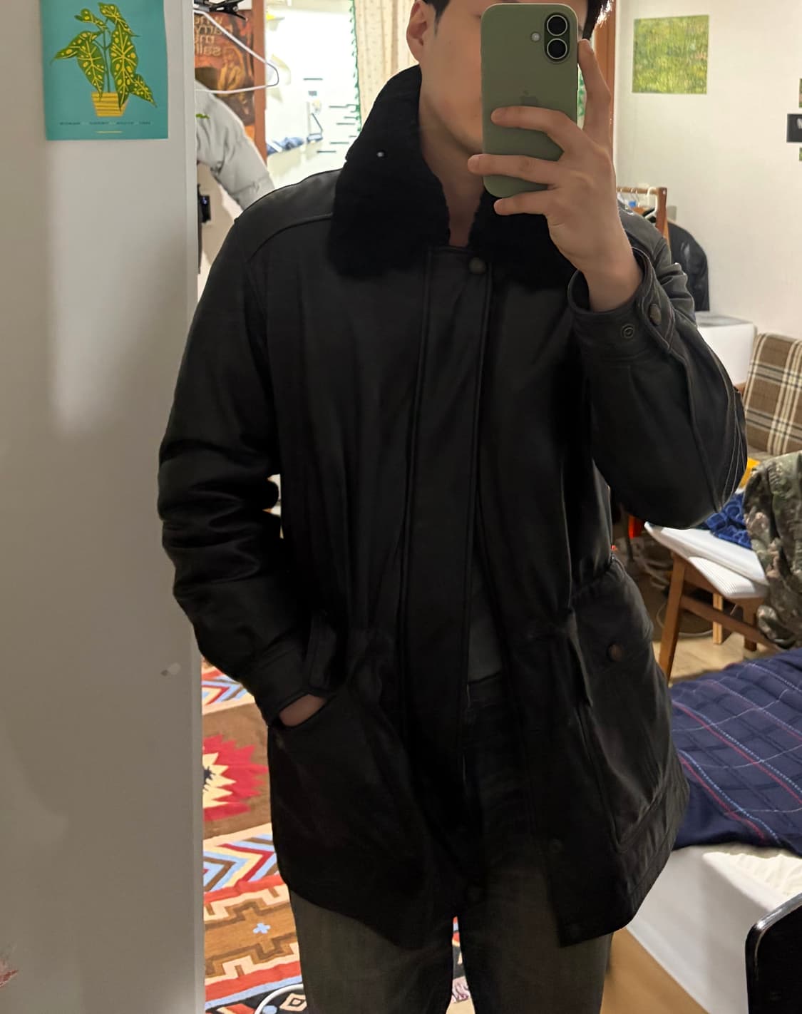 100) 빈티지 양가죽 필드자켓 상품이미지9