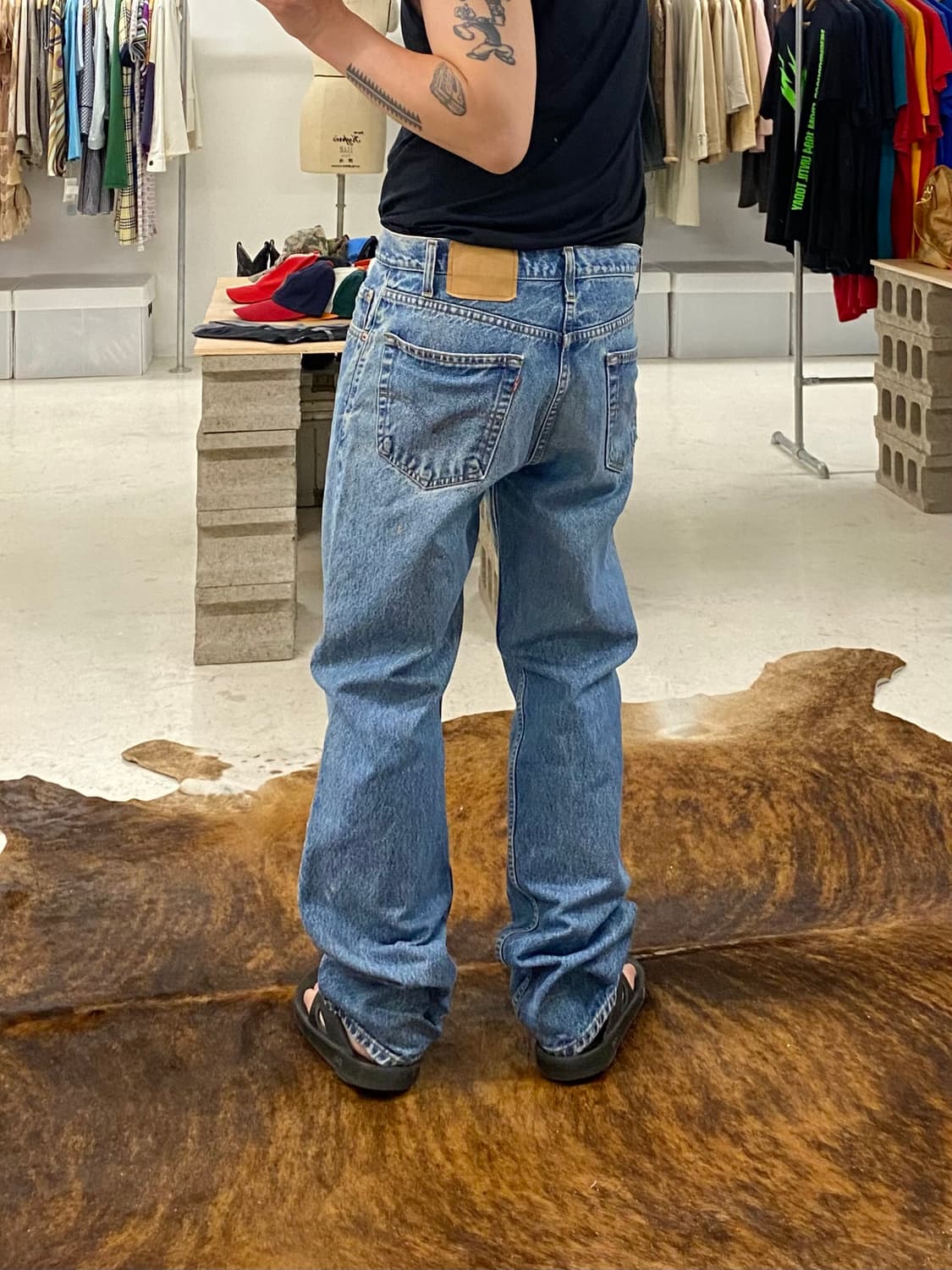 90's LEVI'S 505 denim pants 90년대 리바이스 상품이미지2