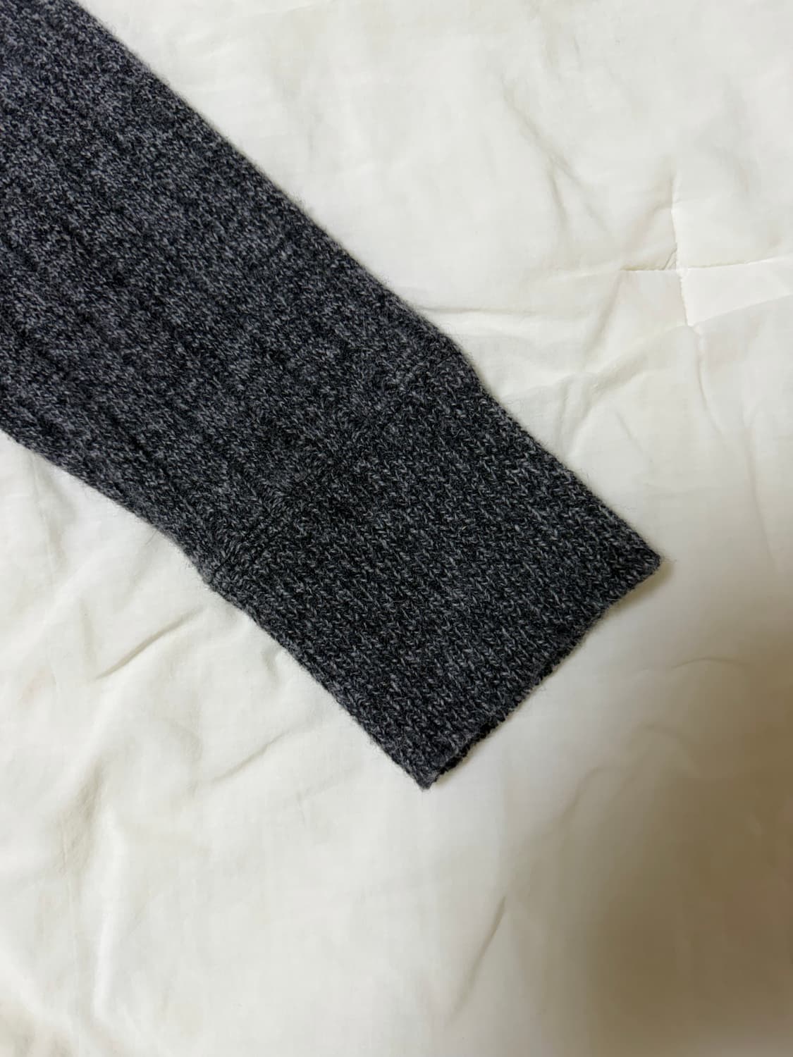 [2] 웨이비니스 다이애그널 니트집업 멜란지그레이 상품이미지5