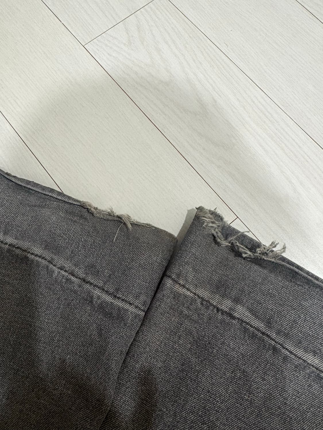 스컬프터 유니온 잭 데님팬츠 그레이S 상품이미지2