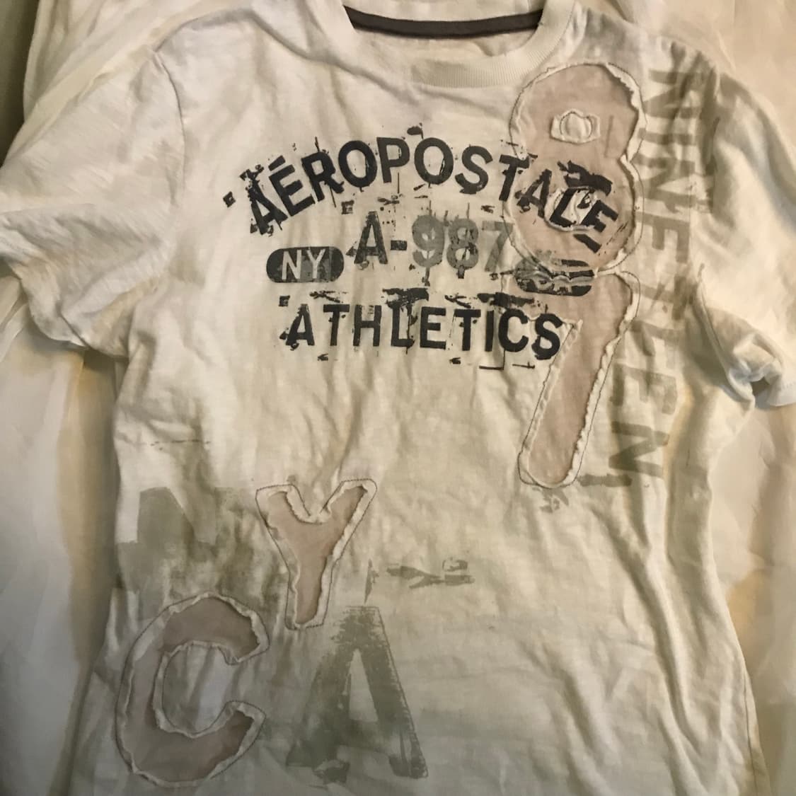 Aeropostale 에어로포스테일 빈티지 레터링 티 상품이미지3