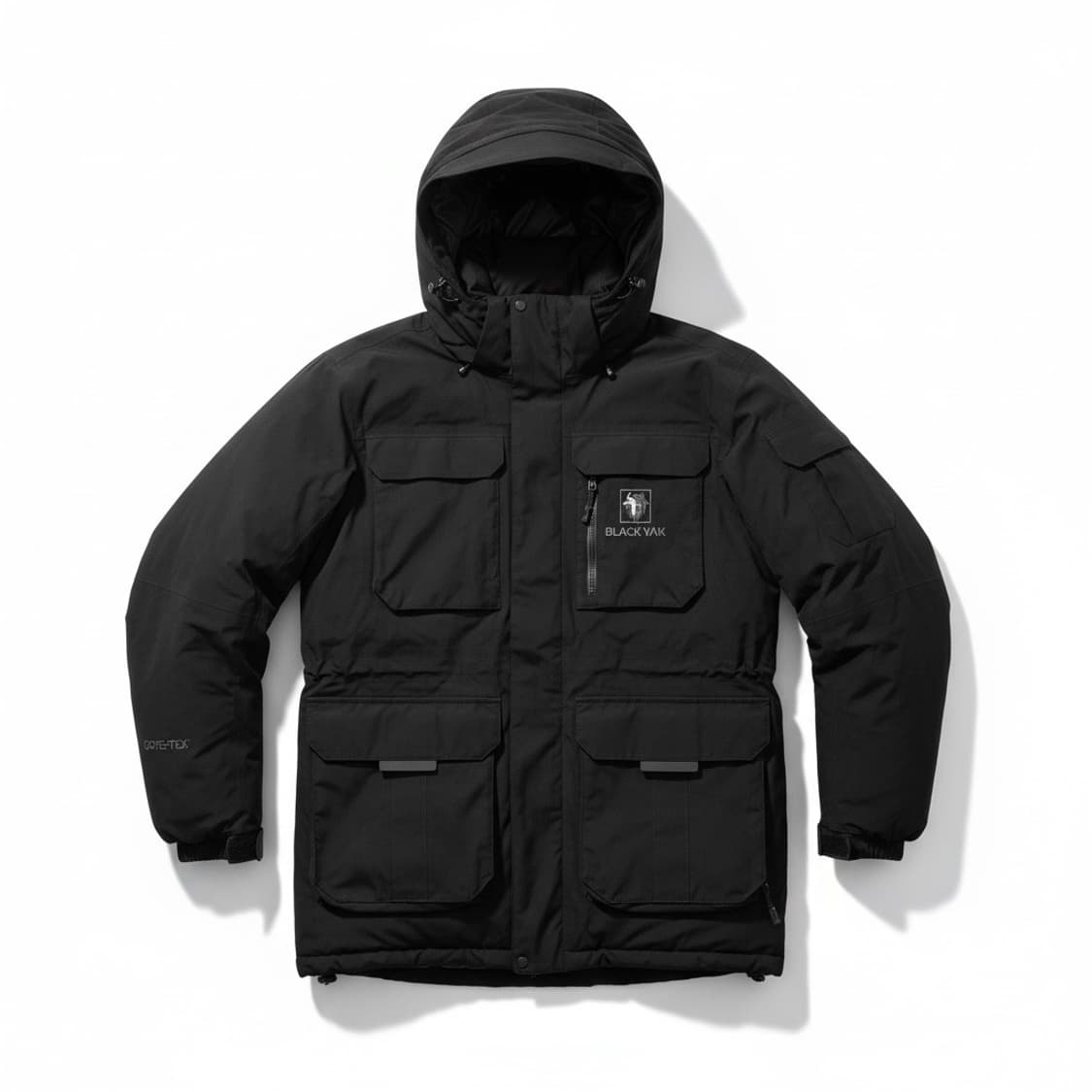 블랙야크 고어텍스 구스다운 블랙 패딩 자켓 상품이미지1
