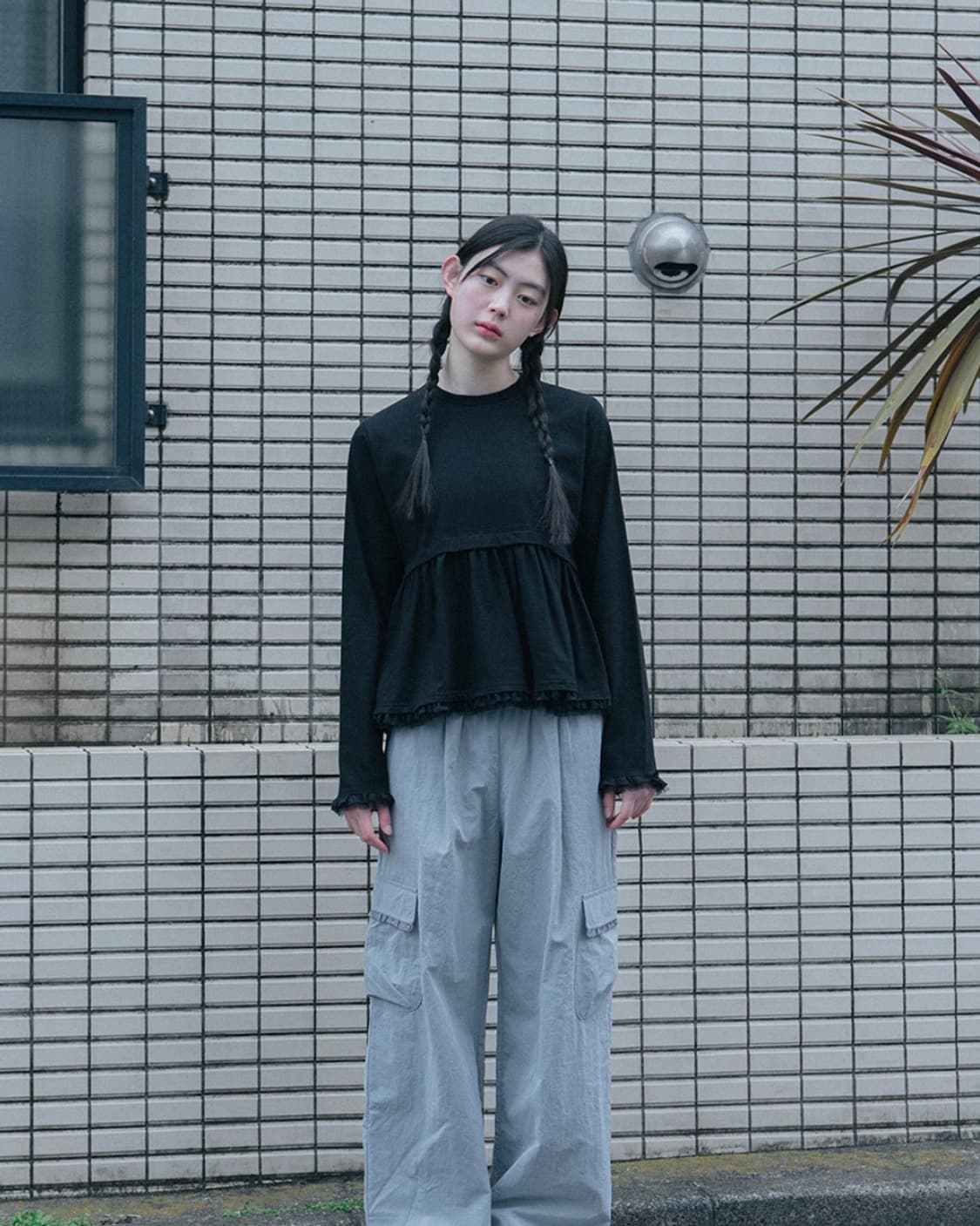 oheshio 오헤시오 프릴 롱 티셔츠 일본 미소녀 빈티지 코이세이오 상품이미지2