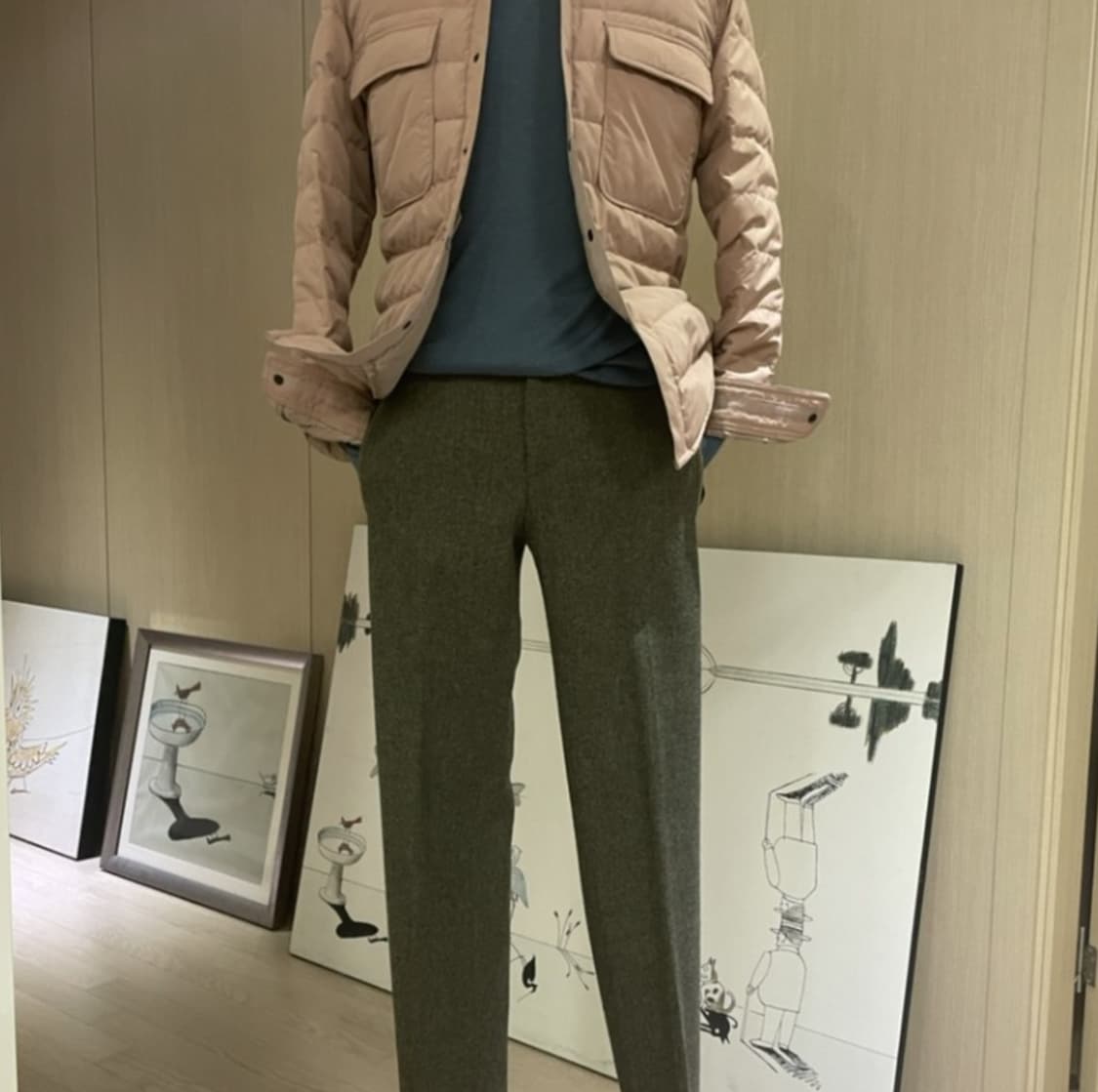 솔리드 옴므 패딩 셔츠 상품이미지5