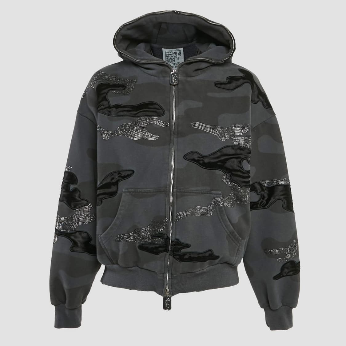 (사진O)네임드콜렉티브 오프 듀티 카모 후드집업 차콜 상품이미지1