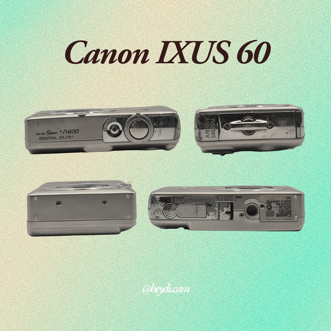 (엔하이픈 니키, 유튜버 현진) 캐논 ixus60실버 (IXY70) 상품이미지3