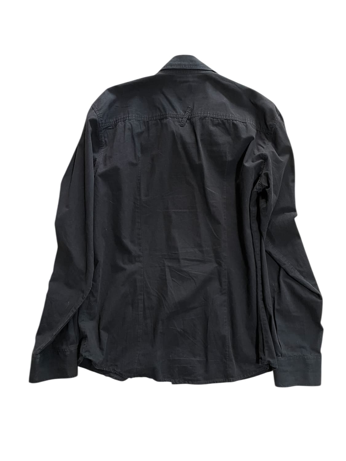 돌체앤가바나 D&G 포켓 자수로고 루즈핏 셔츠 블랙 아카이브무채색빈티지 상품이미지8