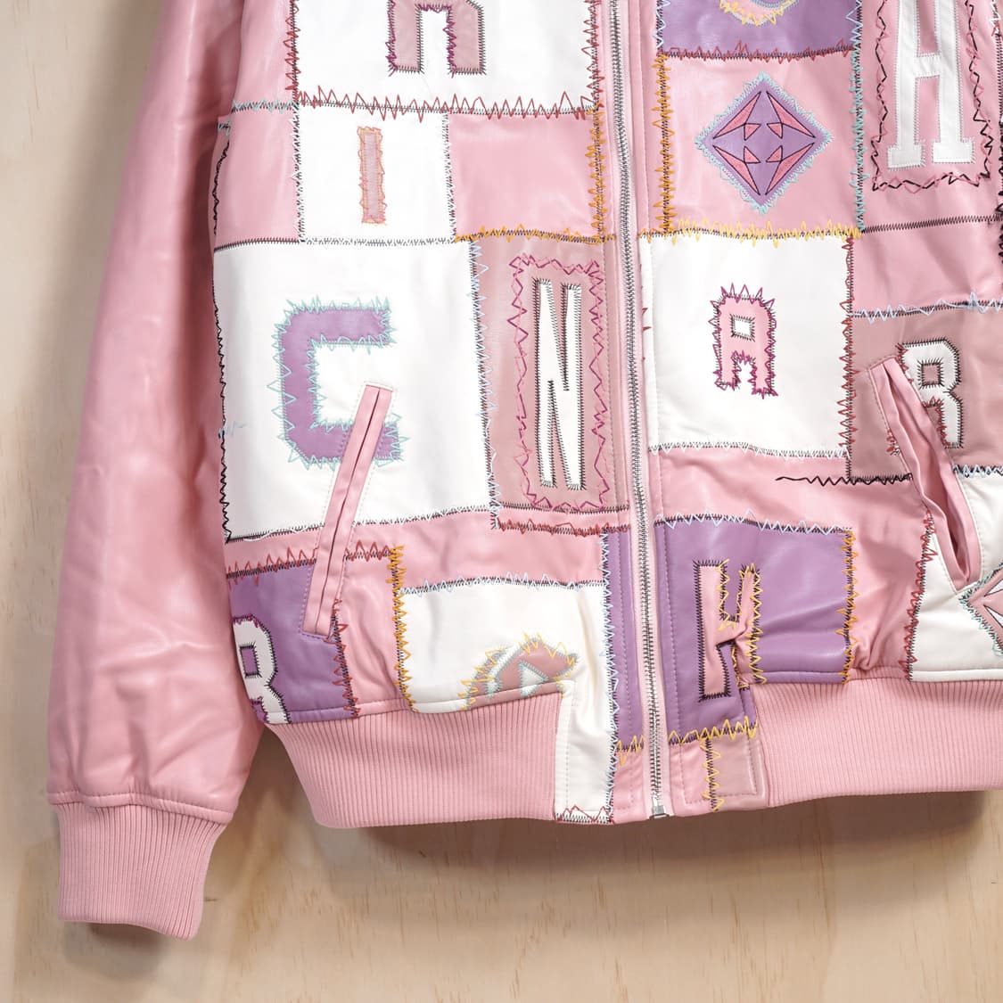 Richgainer 패치워크 자수 자켓 상품이미지5