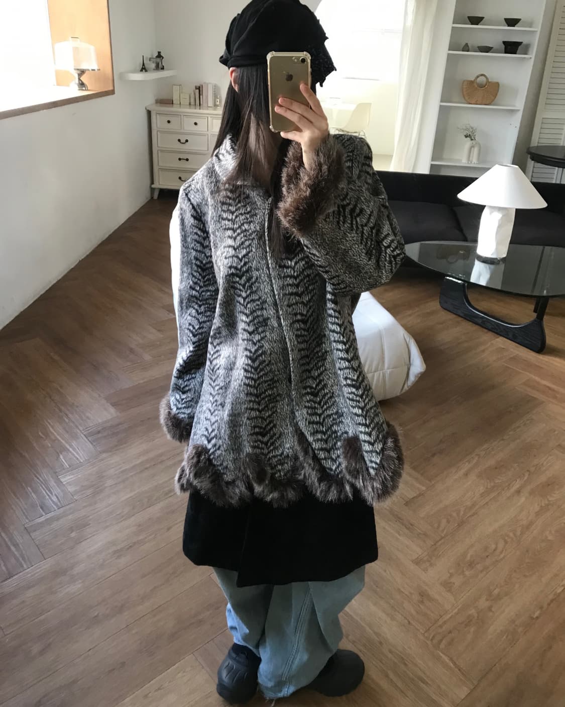  vintage pattern fur coat 상품이미지2