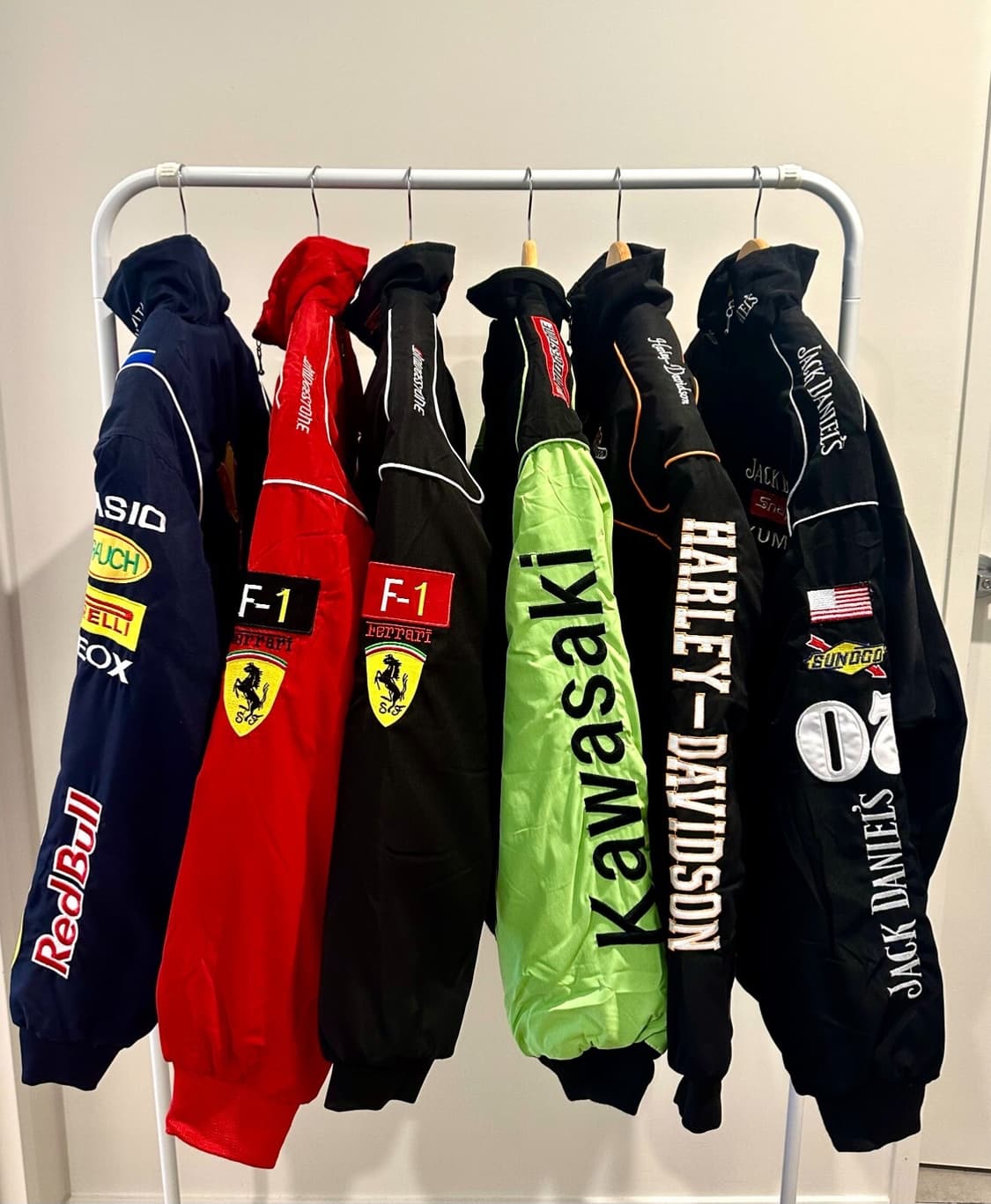 에프원 레이싱 자켓 (페라리 레드불 벤츠 빈티지 올드스쿨 스트릿 스타일) 상품이미지1