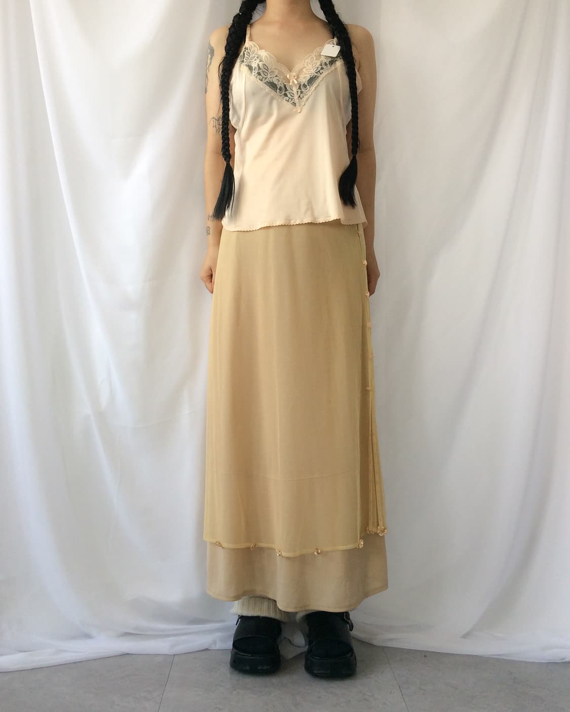 Lace point slip sleeveless 상품이미지5