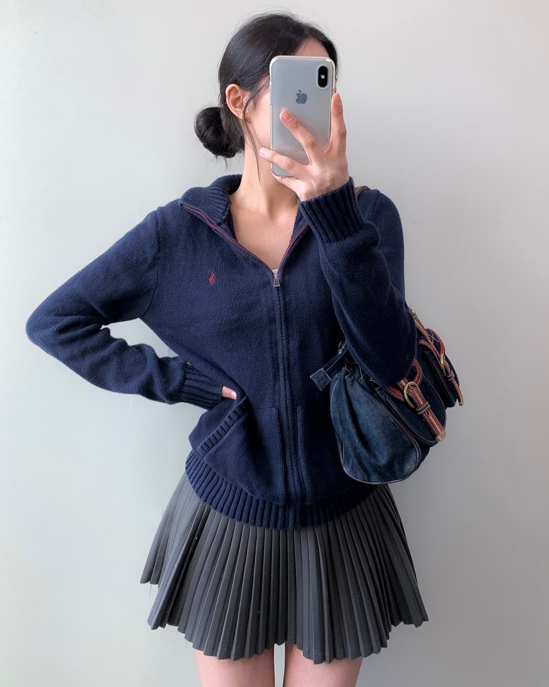 폴로 니트 집업 상품이미지2