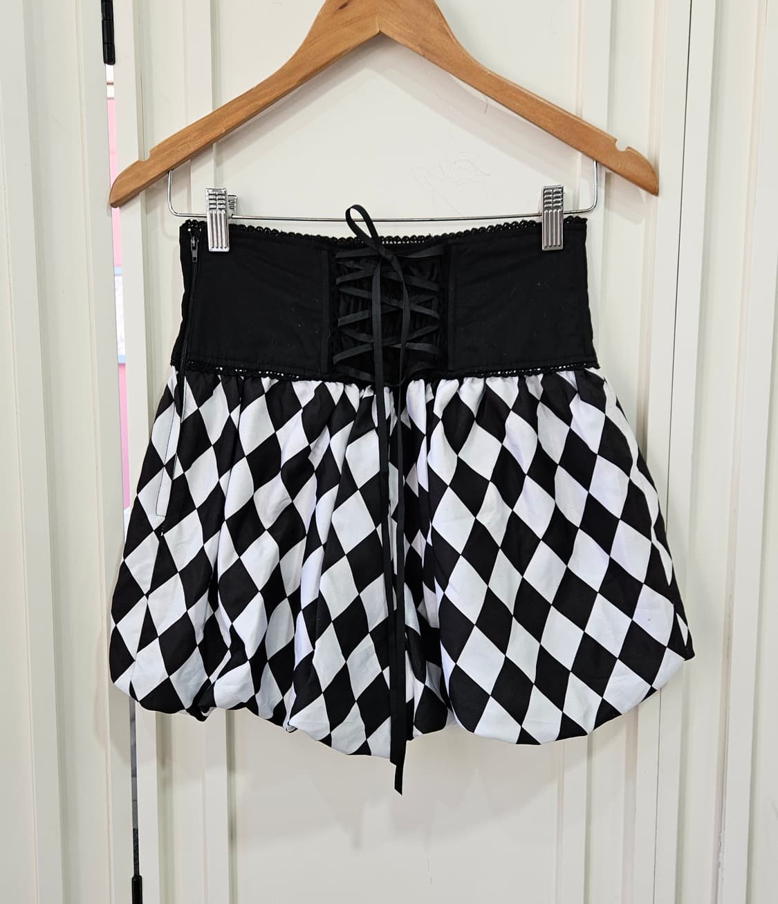 바디라인(BODYLINE) 아가일 벌룬팬츠' 상품이미지1