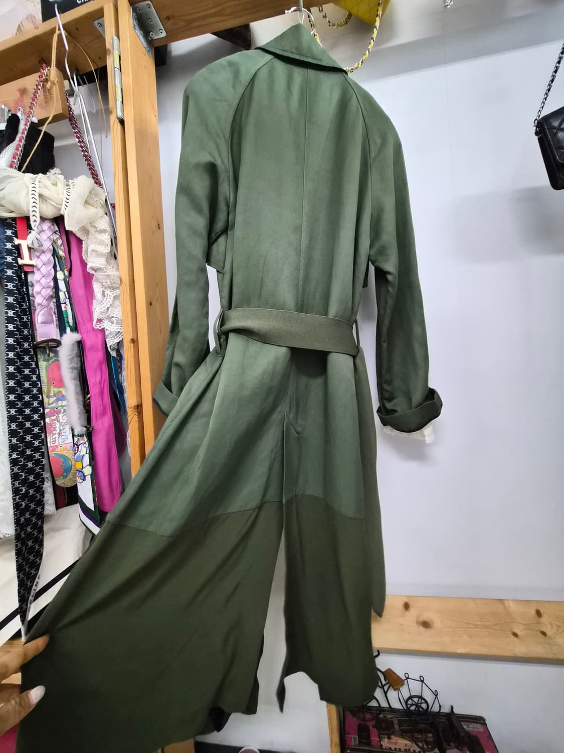 산드로 비스코스 린넨 트렌치코트 상품이미지6