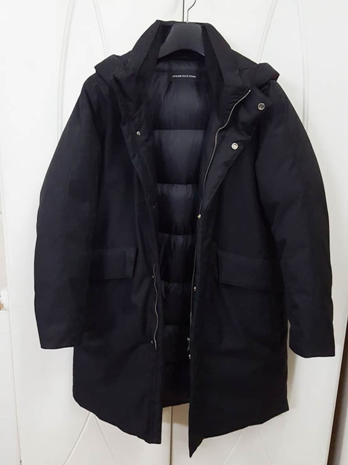 지오지아 다운 롱패딩 블랙 95-100 상품이미지1