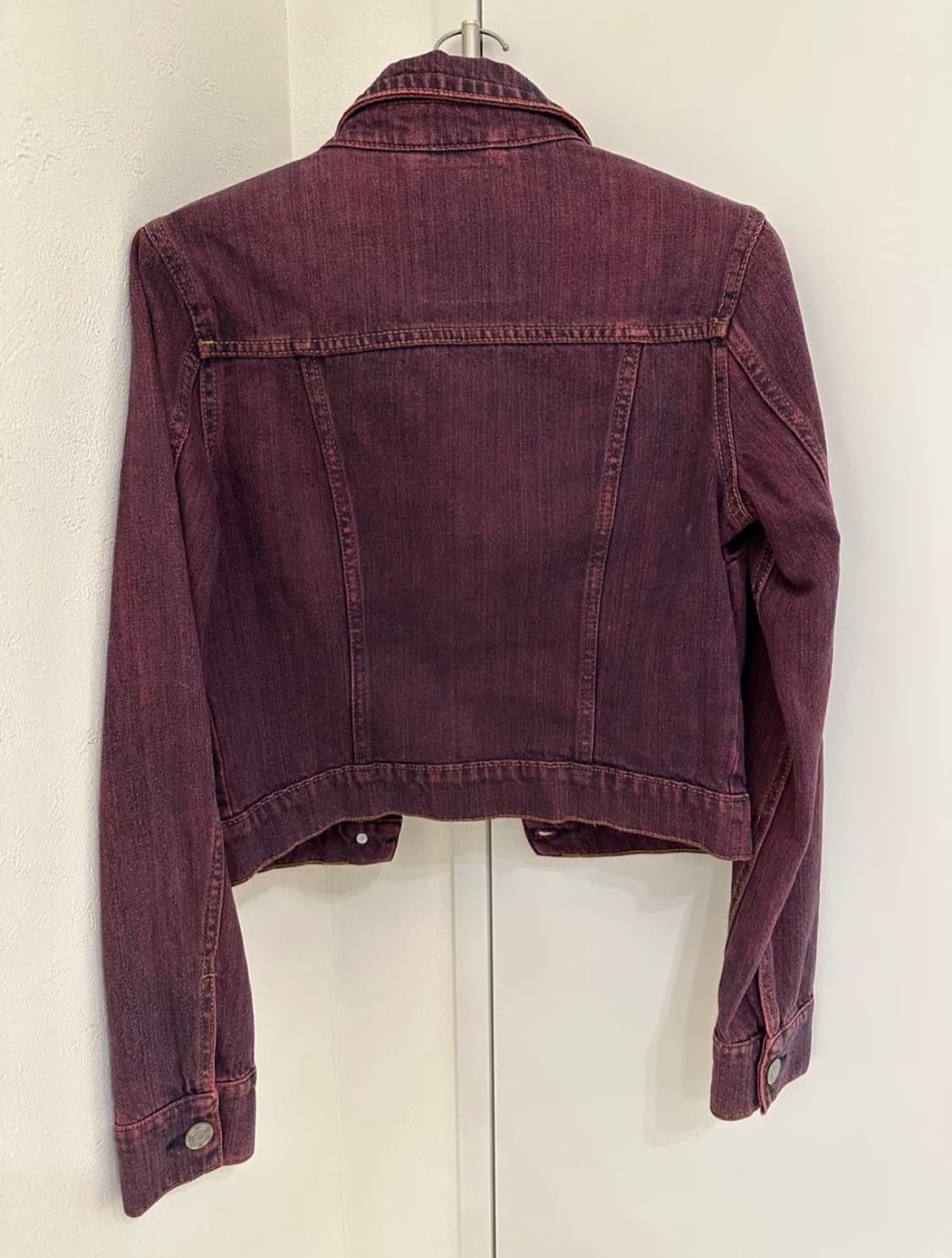 Aeropostale 버건디 크롭 데님 자켓 상품이미지2