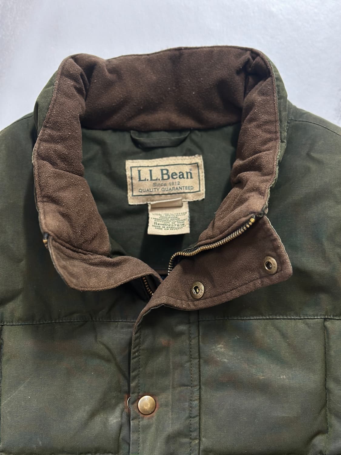 [L.L.bean] 엘엘빈 왁스 퀼팅 다운 베스트 상품이미지3