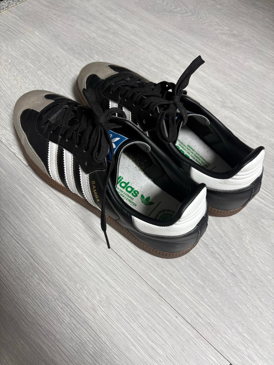 아디다스 삼바 비건 블랙 화이트 265 상품이미지4