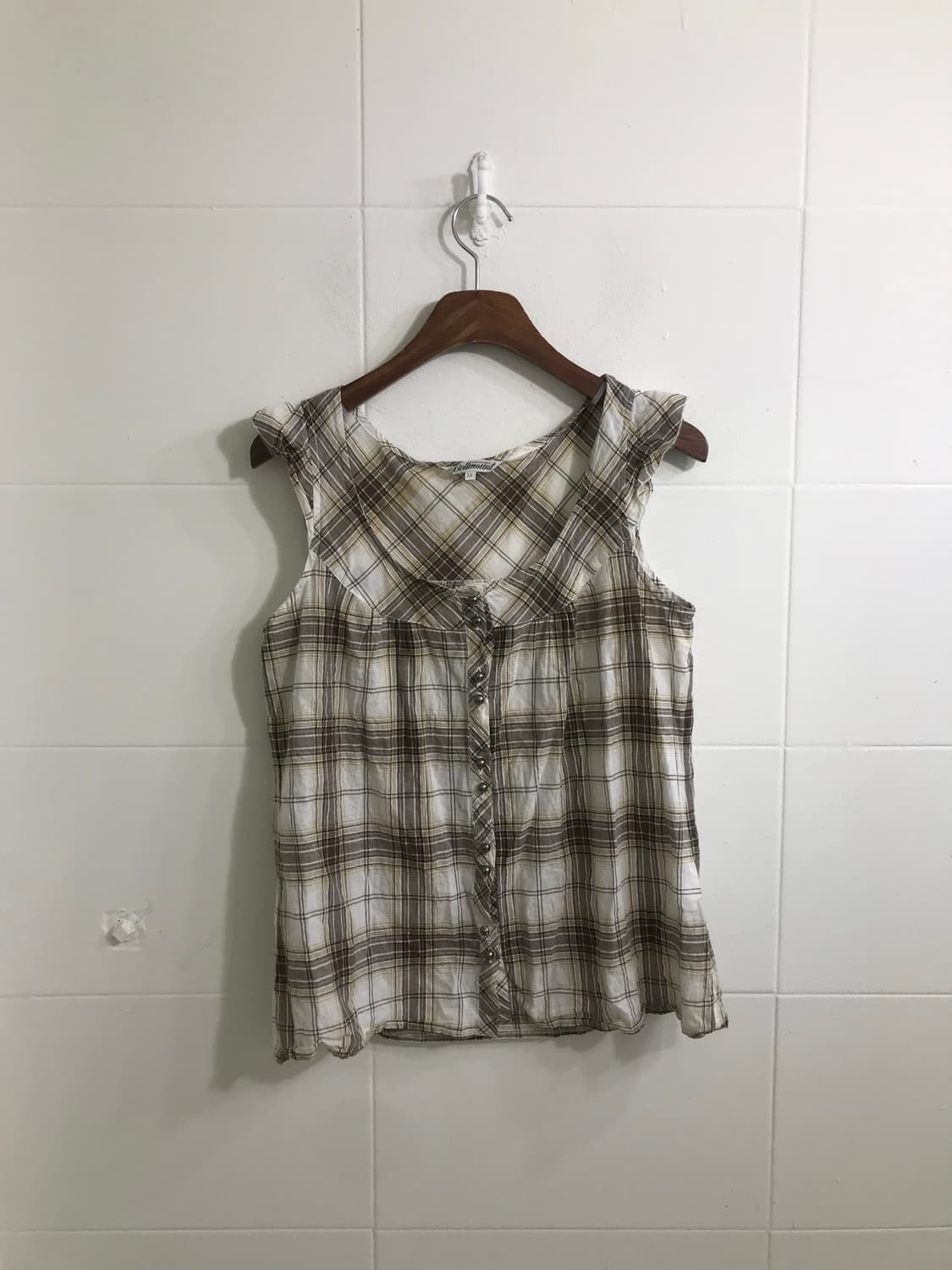 브라운 모카무스 체크 패딩 모리걸 코디세트 상품이미지6