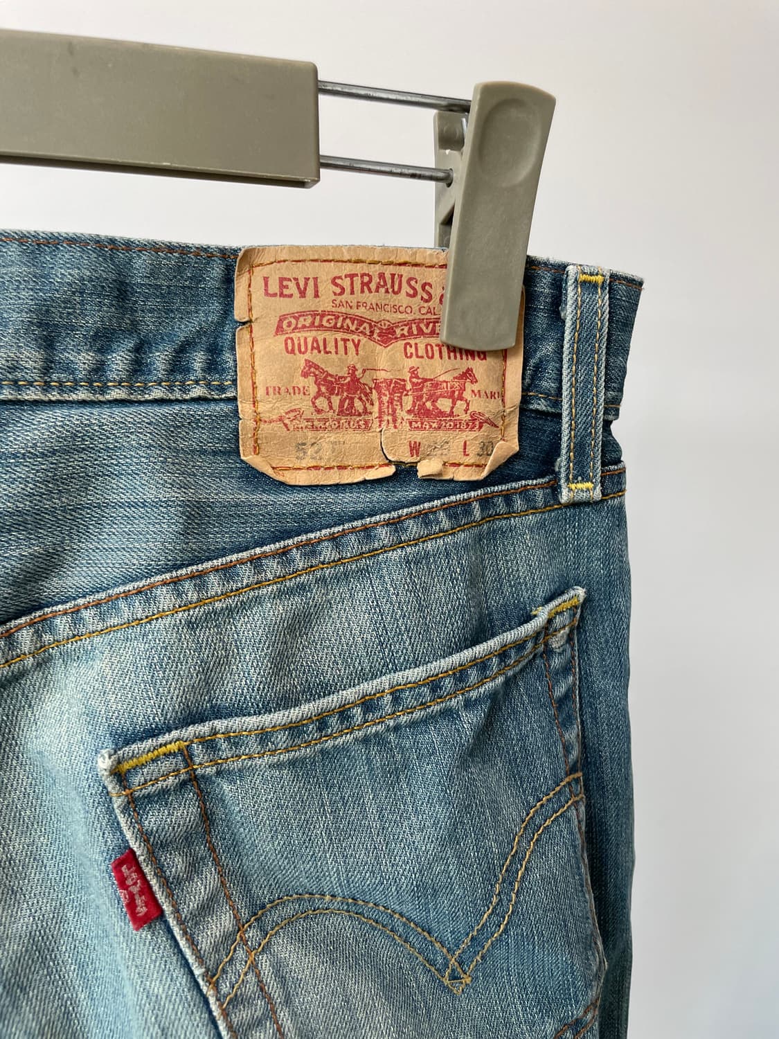 (29) Levis 리바이스527 빈티지 워싱 부츠컷 데님팬츠 상품이미지3