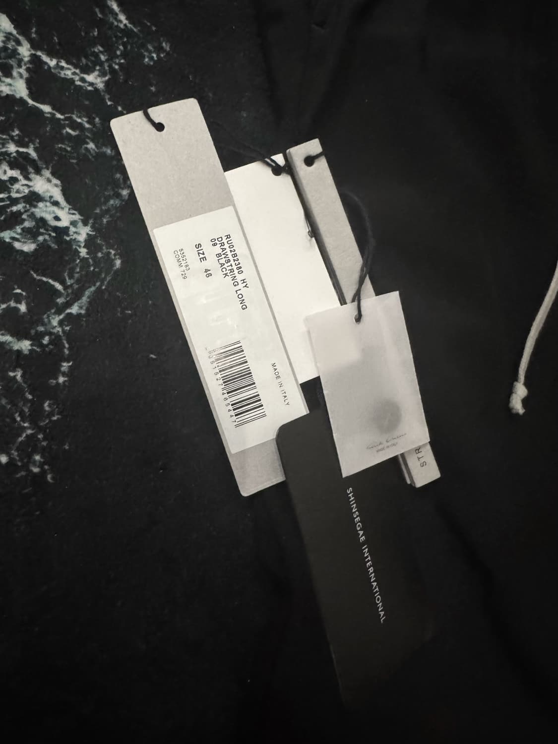 릭오웬스 드로우스트링 롱 팬츠 새상품 상품이미지3