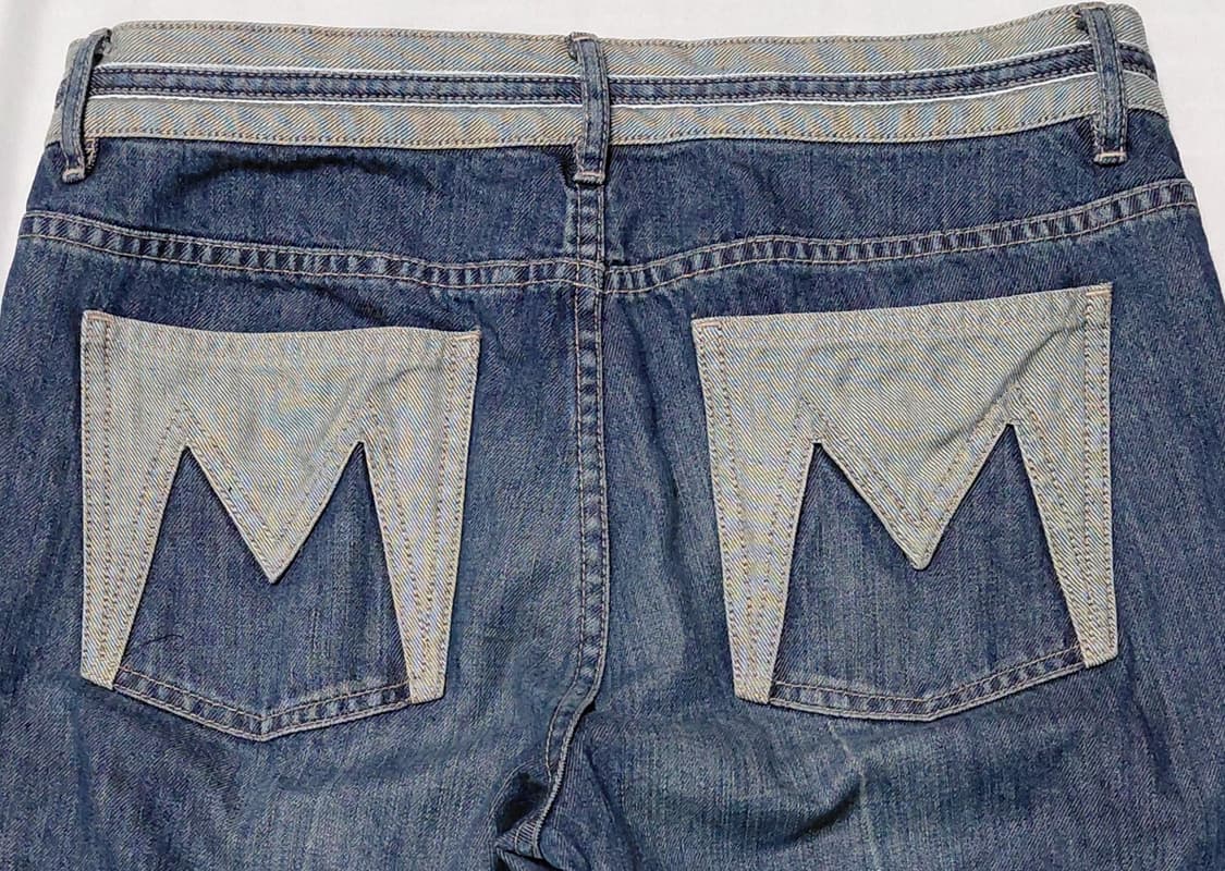 마크 제이콥스 빈티지 M로고 배색 플레어 데님 팬츠 (Size 6) 상품이미지7