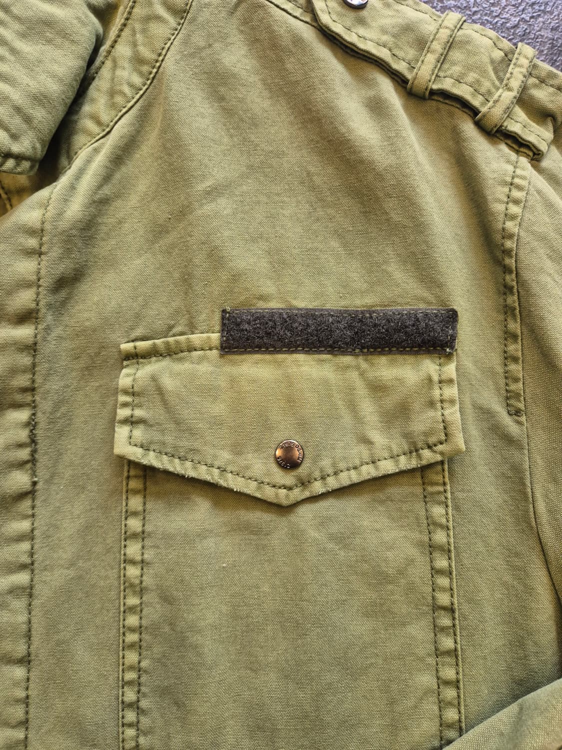 자라 베이직 밀리터리 유틸리티 올리브 그린 재킷 M 상품이미지2