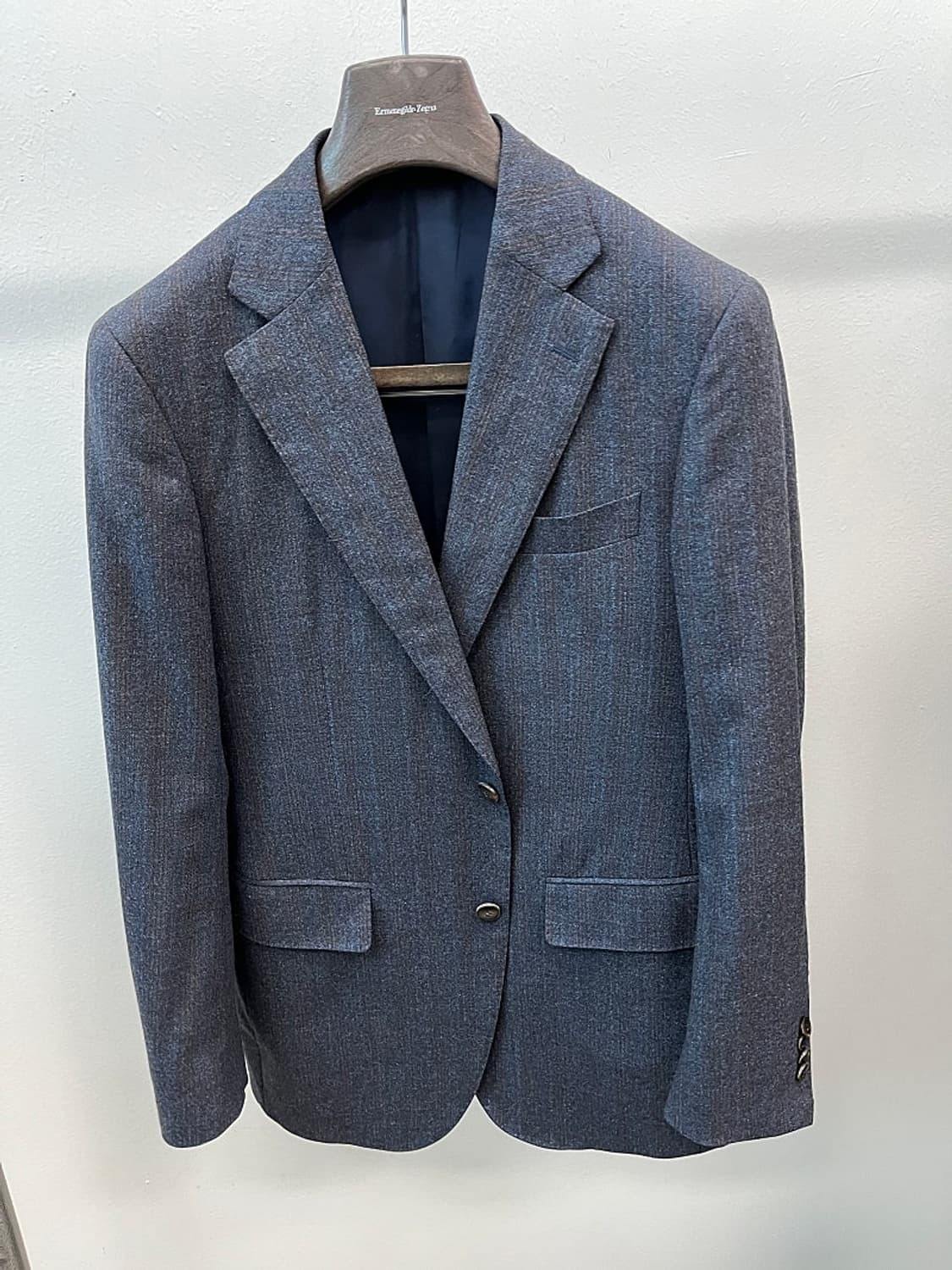 100) 란스미어 체크 울자켓 상품이미지2