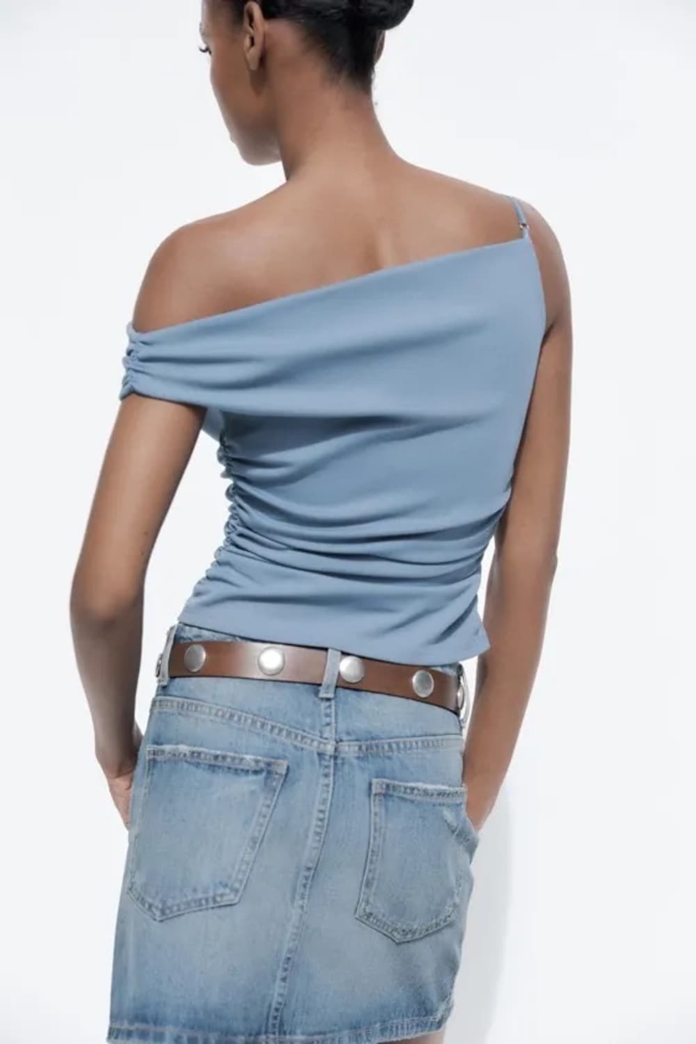 ZARA 자라 원숄더 셔링 탑 상품이미지3