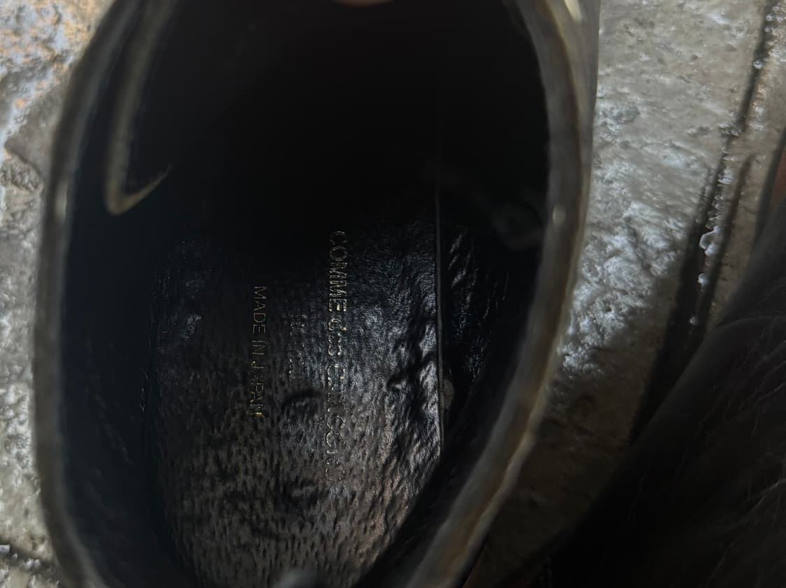 꼼데가르송 옴므 우드솔 레더 부츠 상품이미지6