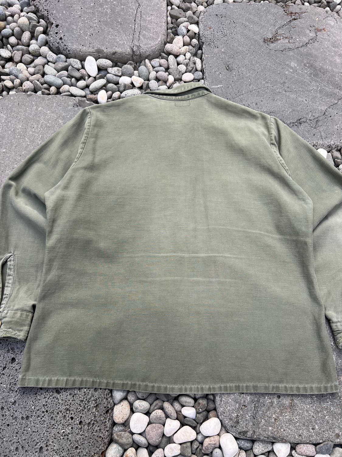 OLD DISTRESSED US ARMY OG-107 밀리터리셔츠자켓 상품이미지8