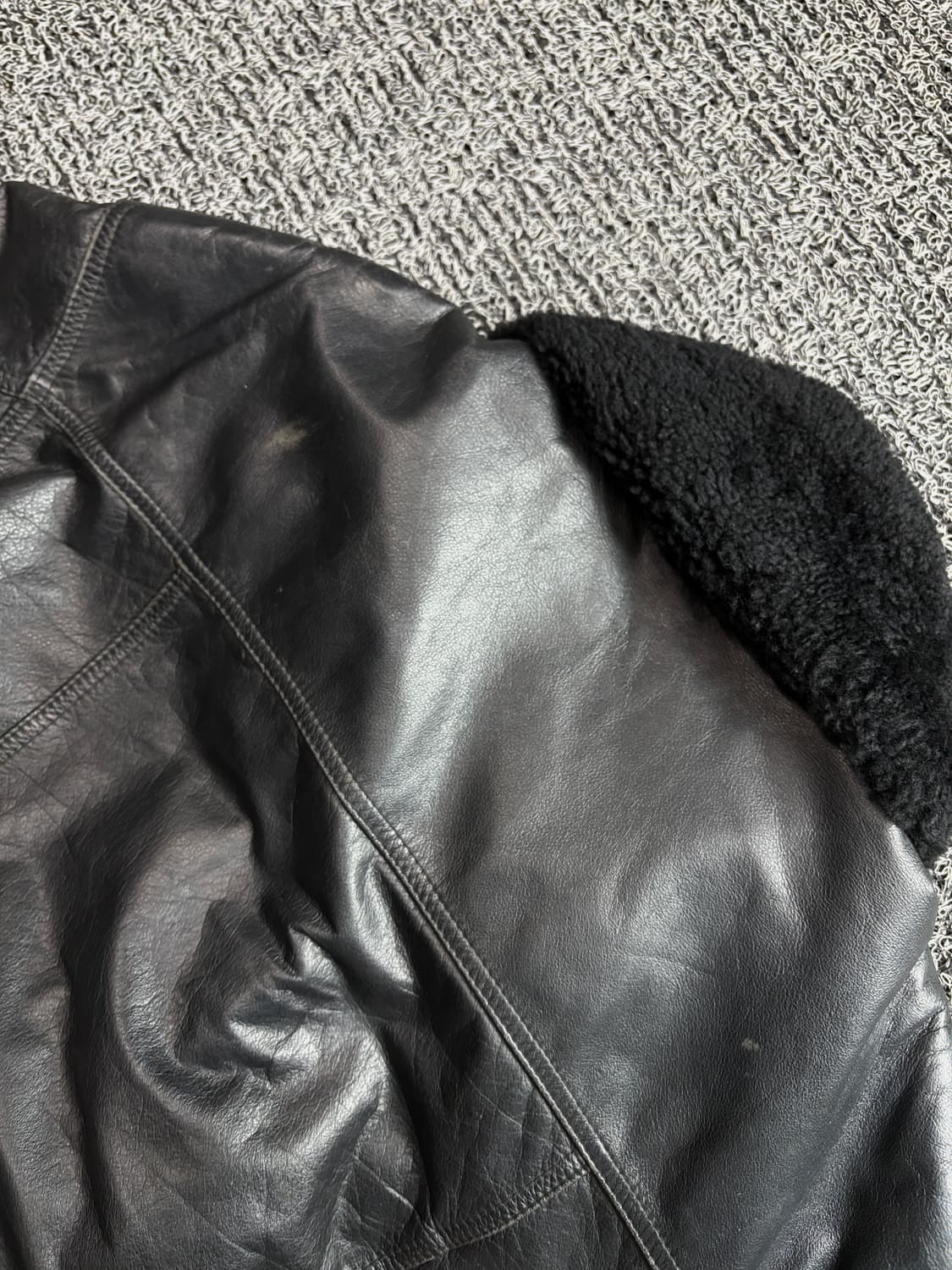 NOVA 빈티지 아카이브 소가죽 레더 봄버 자켓 2517 상품이미지5