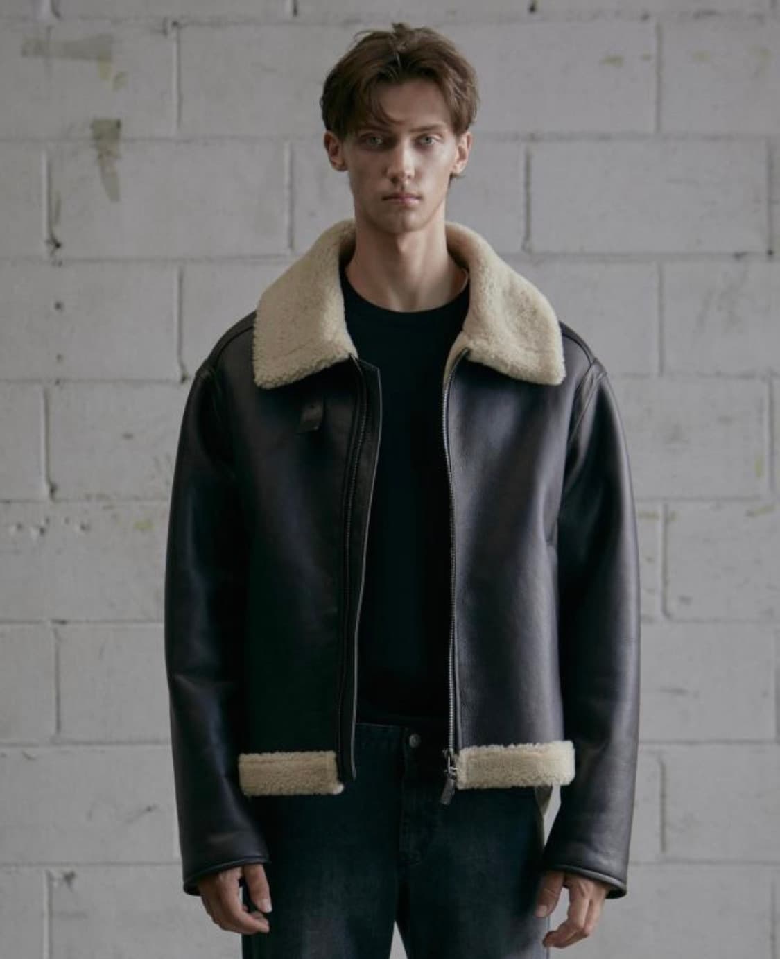 질스튜어트뉴욕/21FW 다크브라운 퍼 양가죽 무스탕/M 상품이미지5