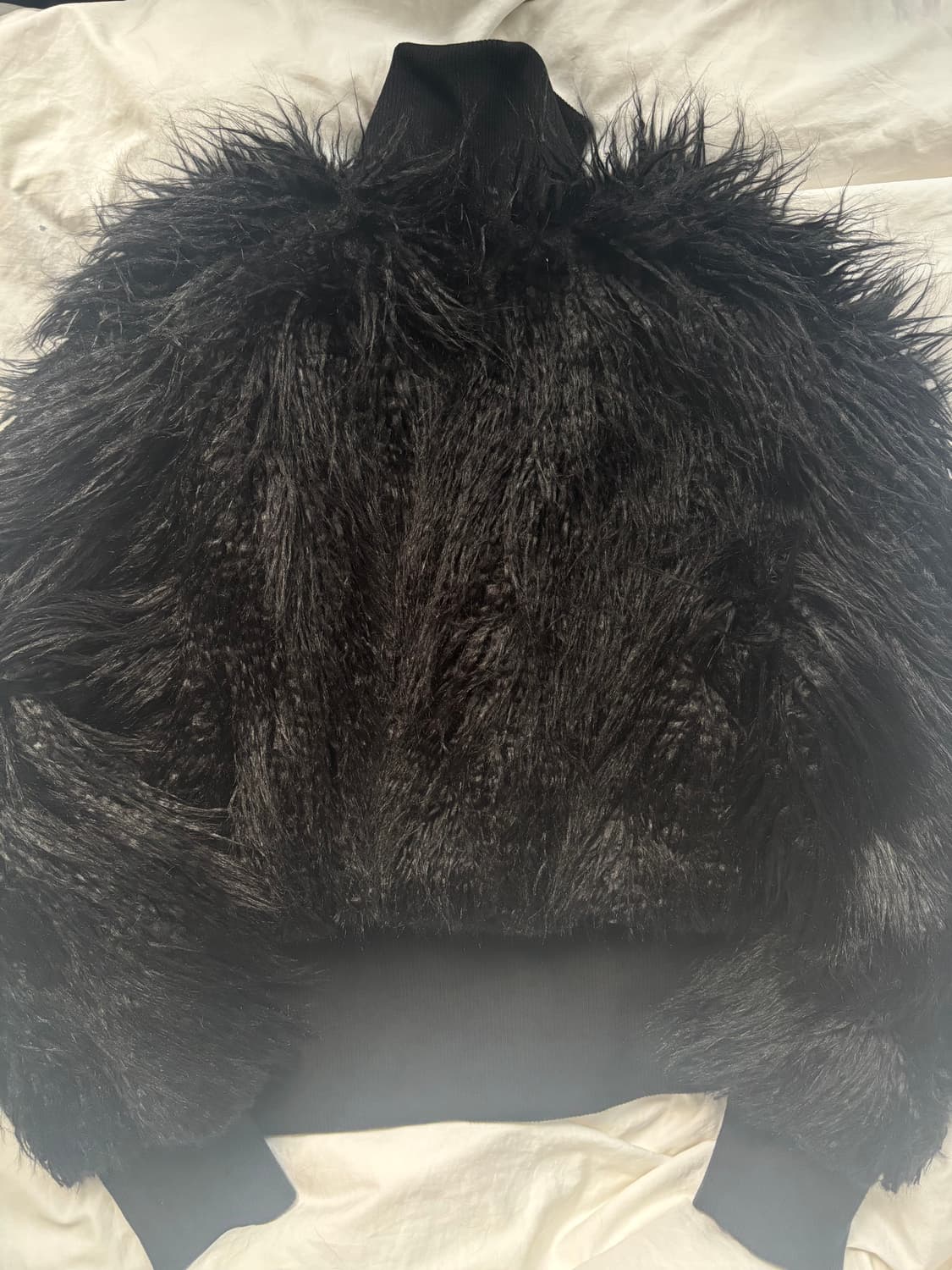 보햄서 하이넥 퍼 집업 자켓 상품이미지4