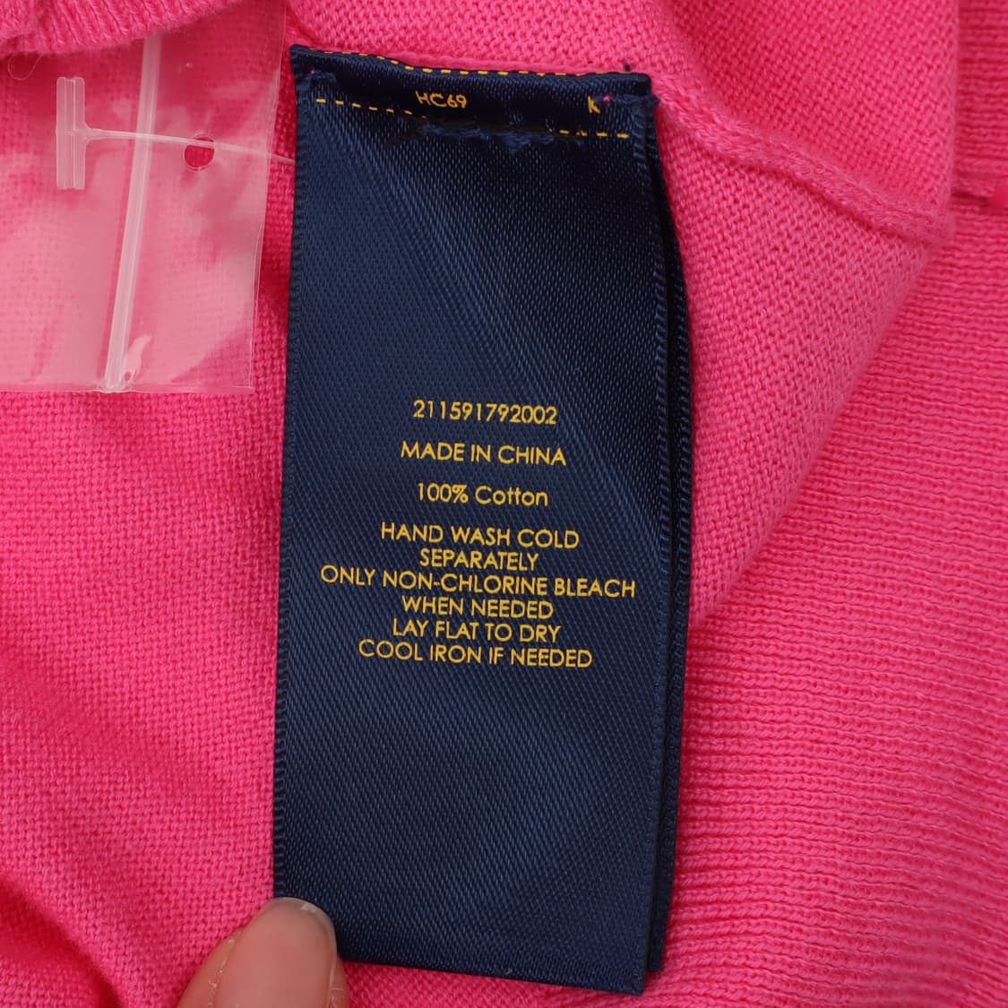 폴로 랄프로렌 핑크 피마코튼 가디건 상품이미지9