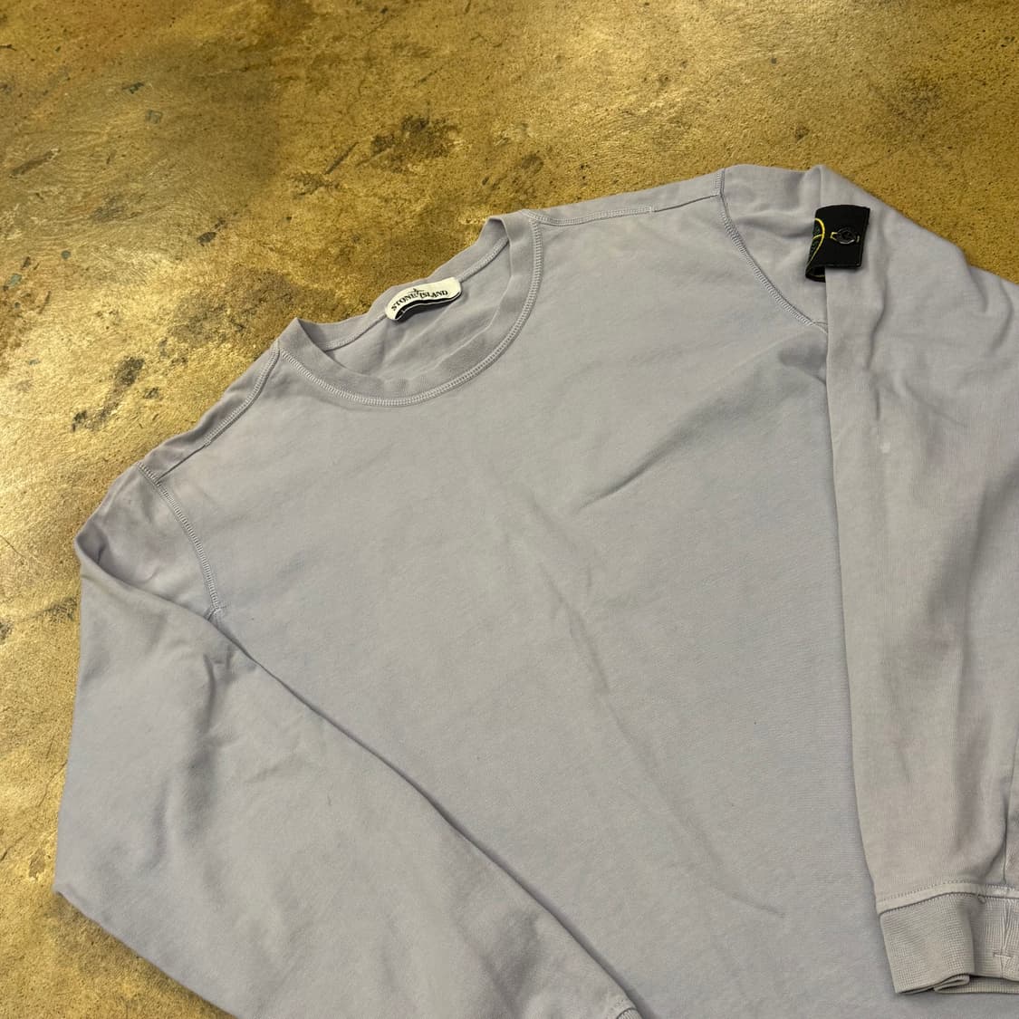 [정품/100] 스톤아일랜드 긴팔 티셔츠 라벤더 b19 상품이미지1