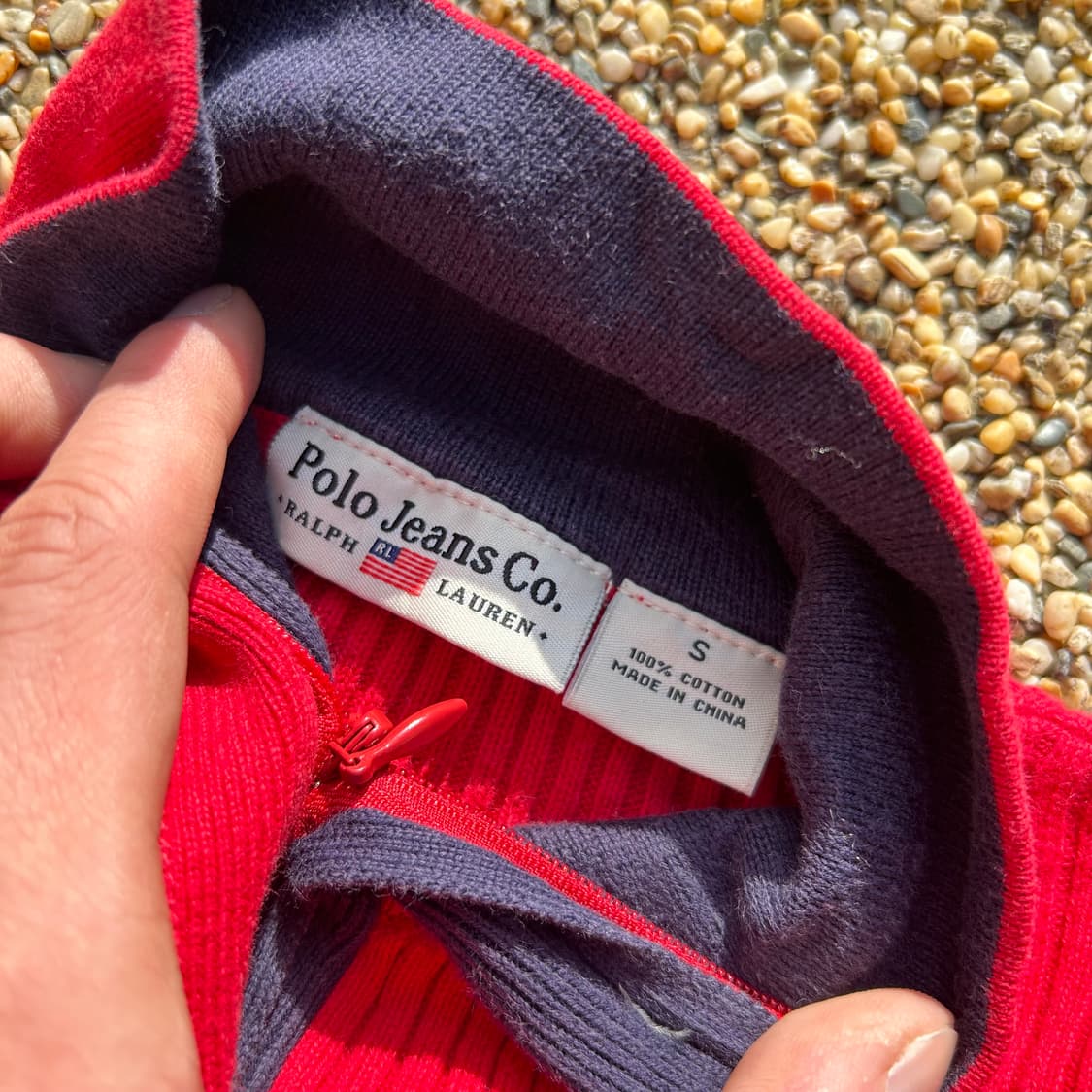 폴로 진스 하프 집업 니트 상품이미지4