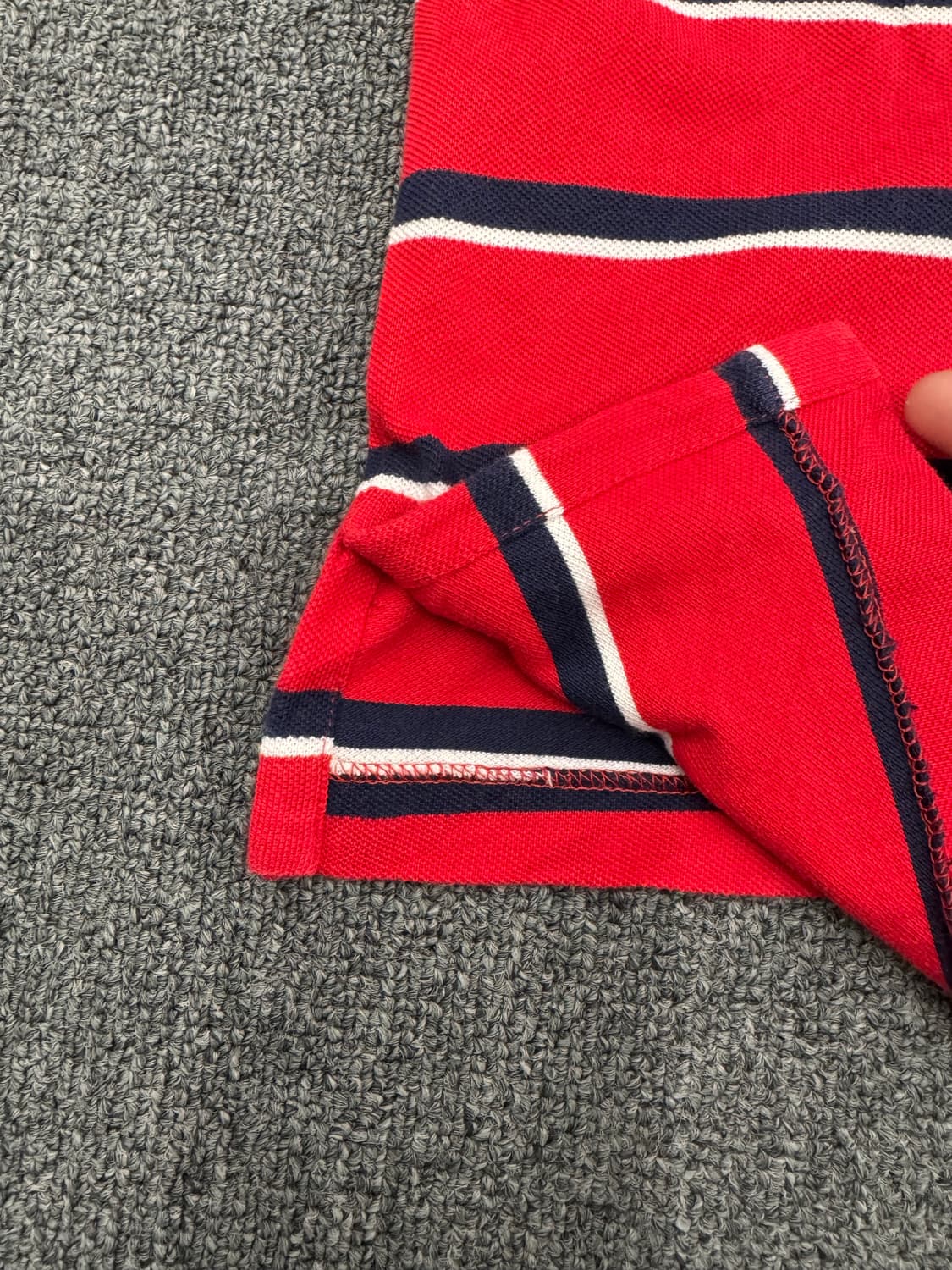 S)폴로랄프로렌 빈티지 스트라이프 패턴 여성 카라 반팔 상품이미지5