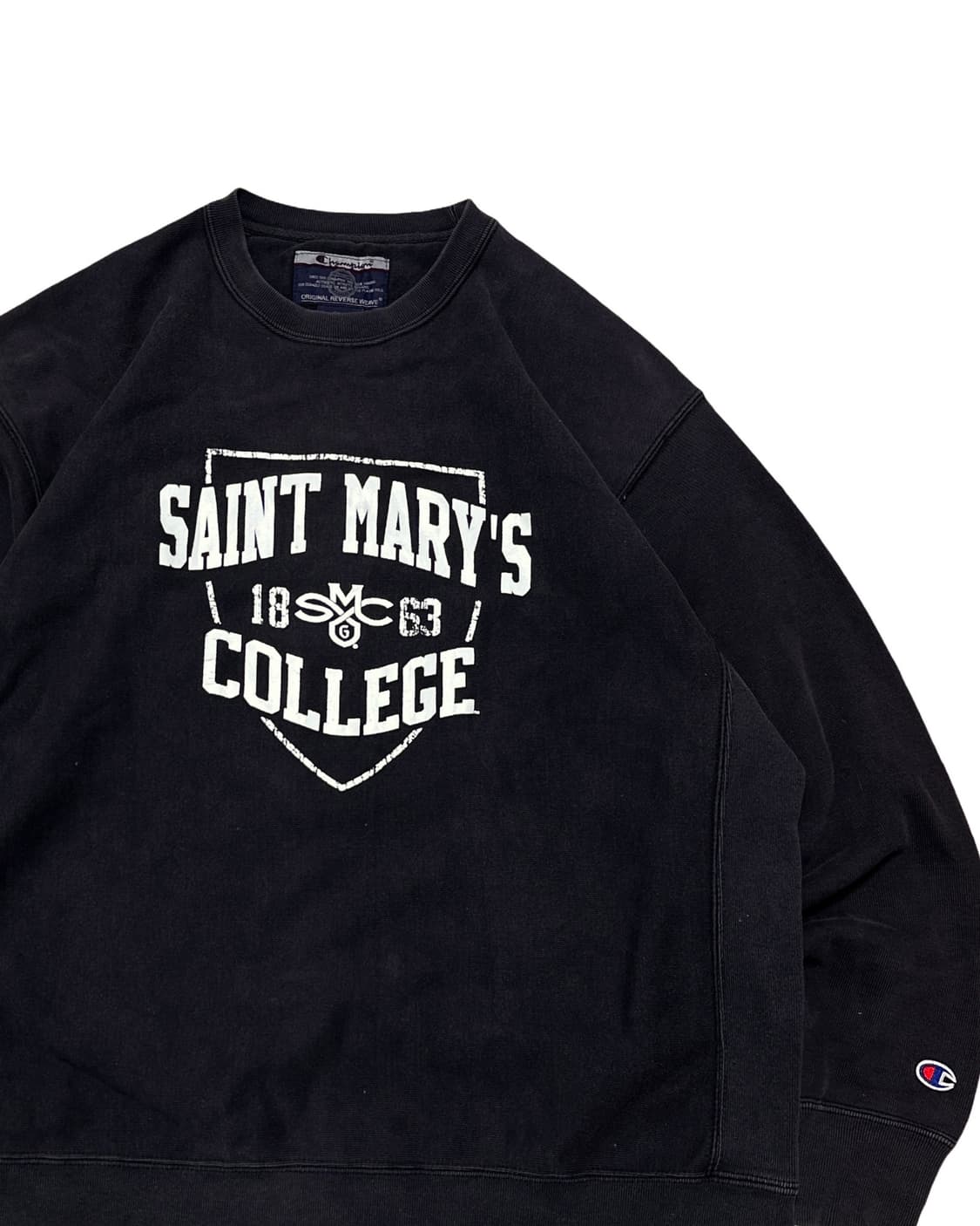 챔피온 리버스위브 블랙 맨투맨 상품이미지2