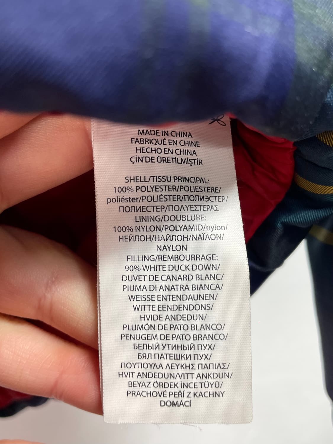 폴로 랄프로렌 블랙와치 체크 다운패딩  (on.440) 상품이미지6