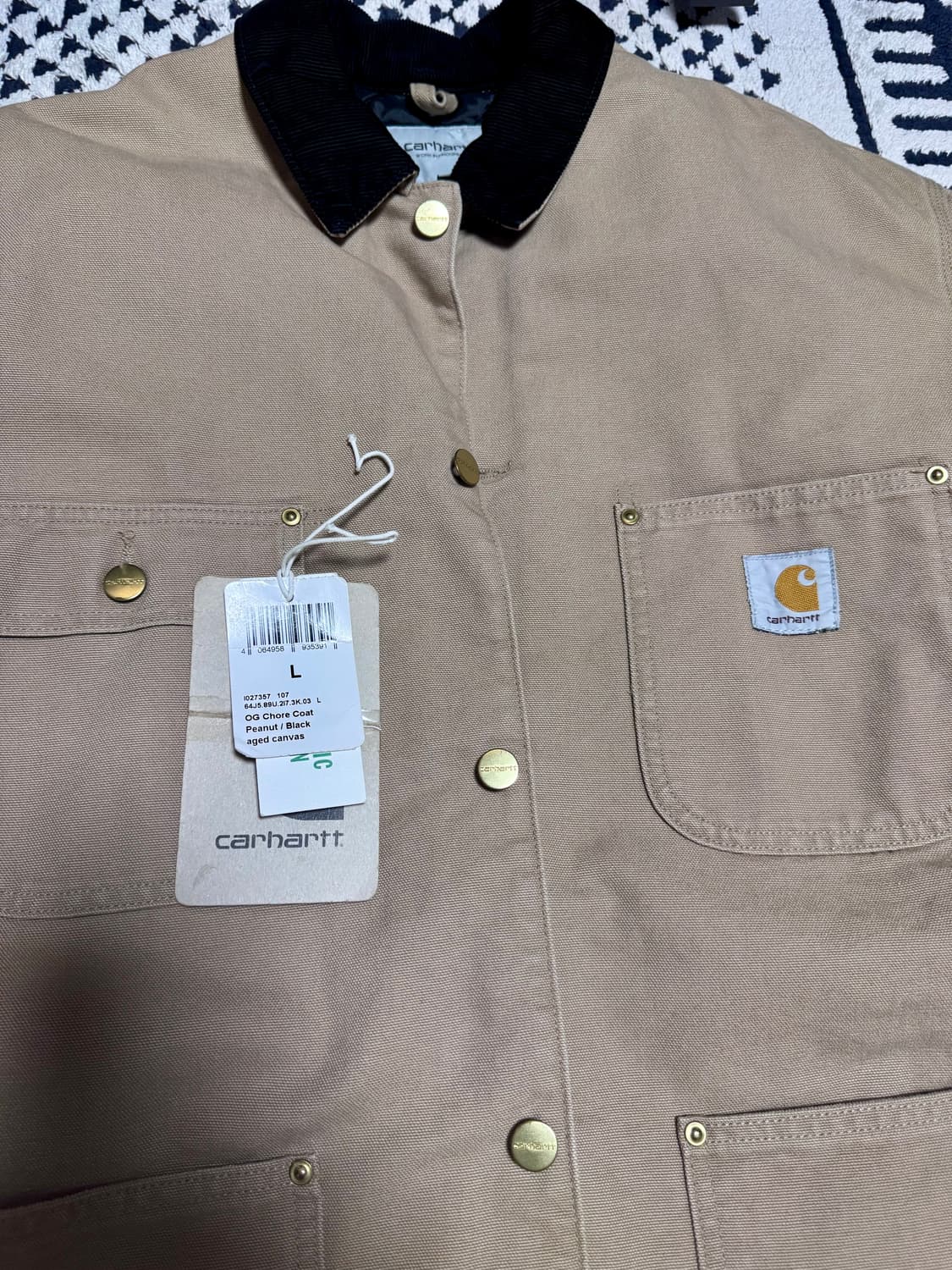 칼하트wip og 초어 코트 더스티 해밀턴 브라운 - 윈터 L사이즈 상품이미지8